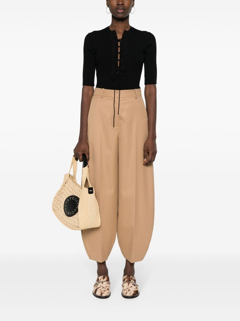 Stella McCartney lace-up ribbed top outlook