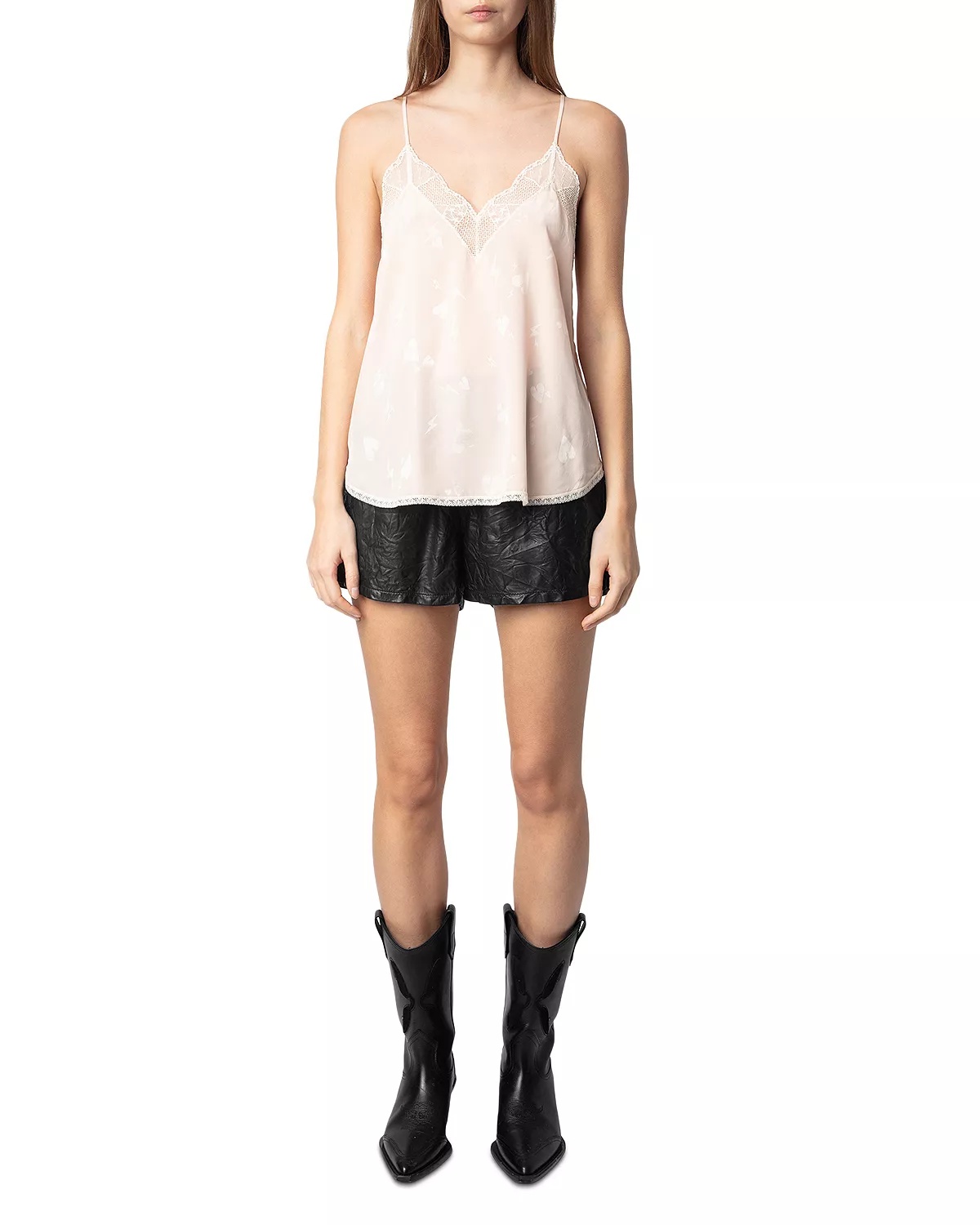 Christy Silk Flash Heart Camisole - 2