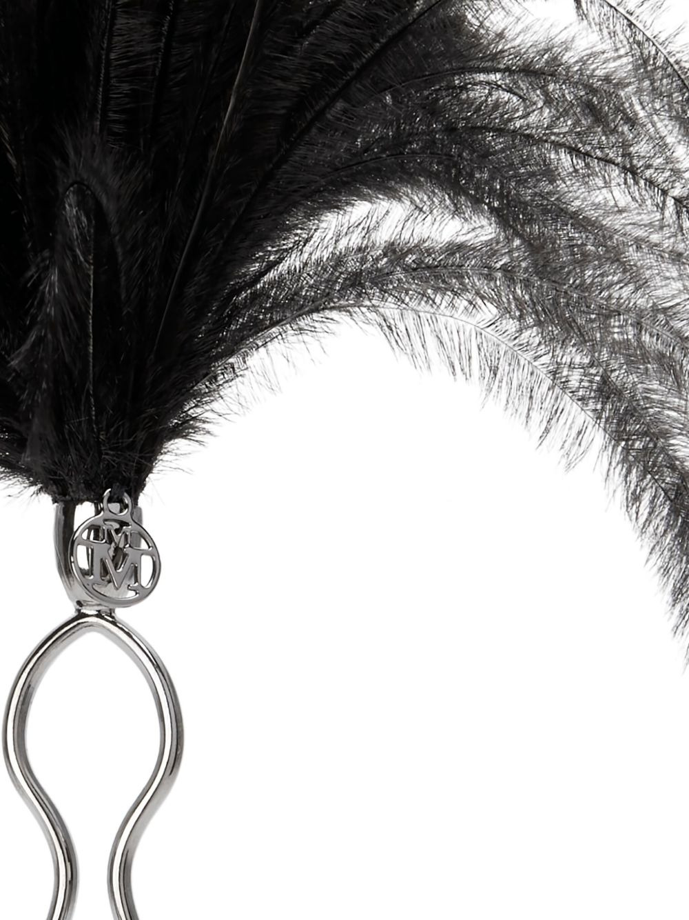 Olivia feather-embellishment hair clip - 2