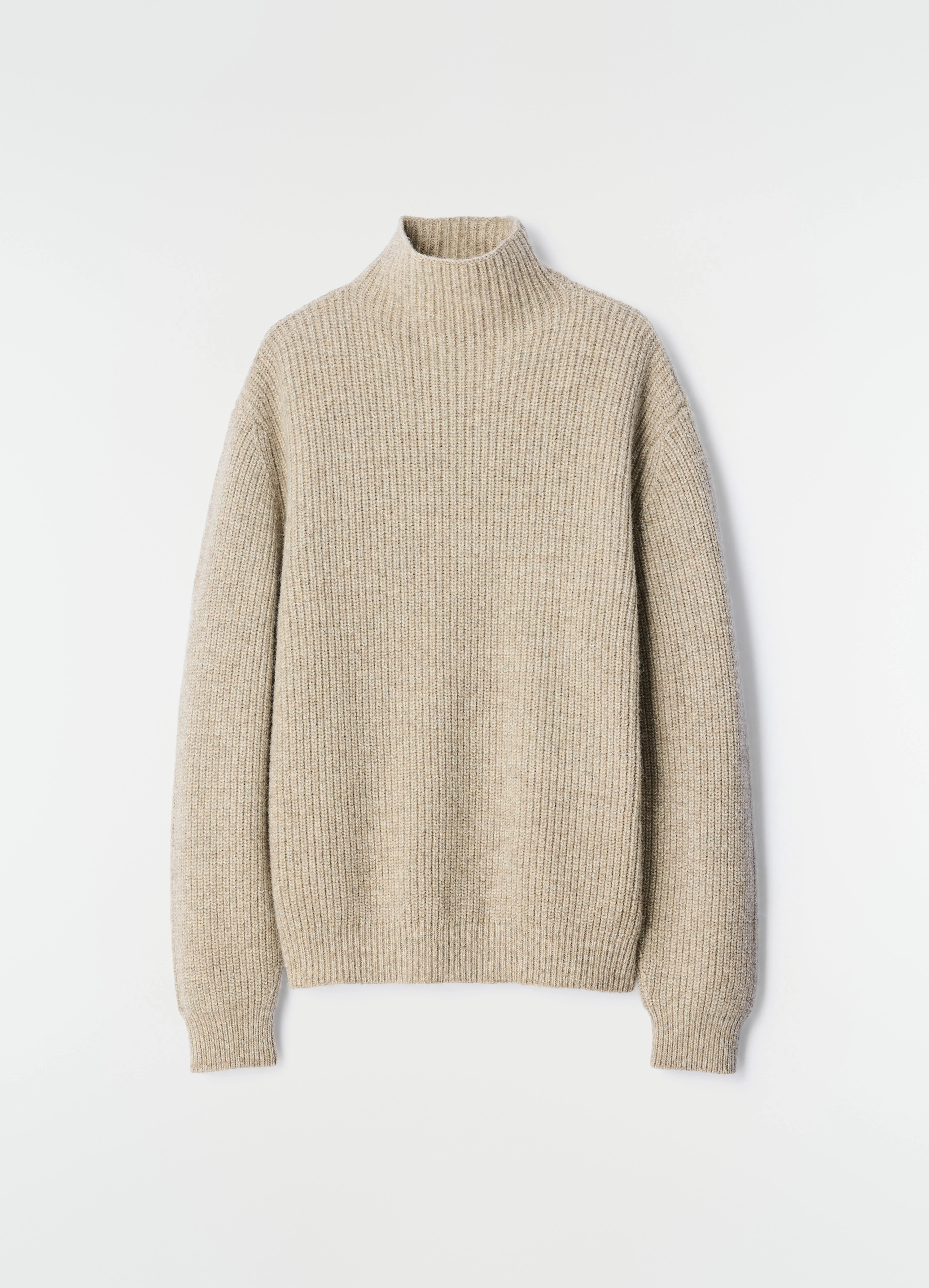 HIGH NECK SWEATER IN YAK ALPACA - 1