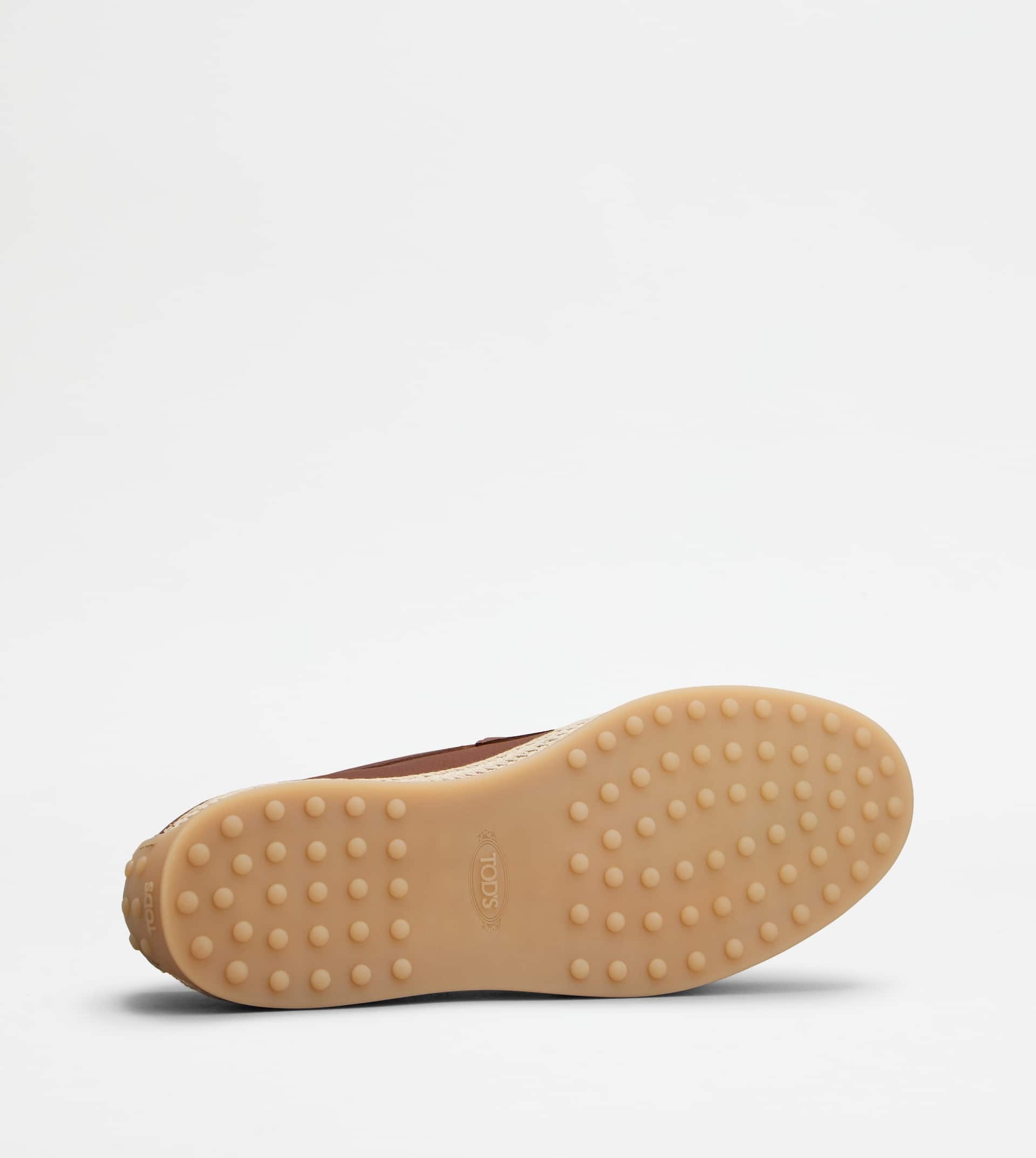 LOAFERS IN LEATHER - BROWN - 4