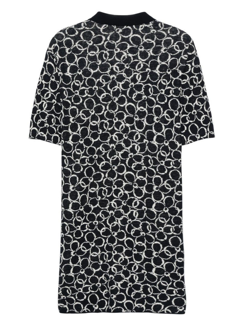 Maison Kitsuné Abstract Daisy-jacquard dress outlook
