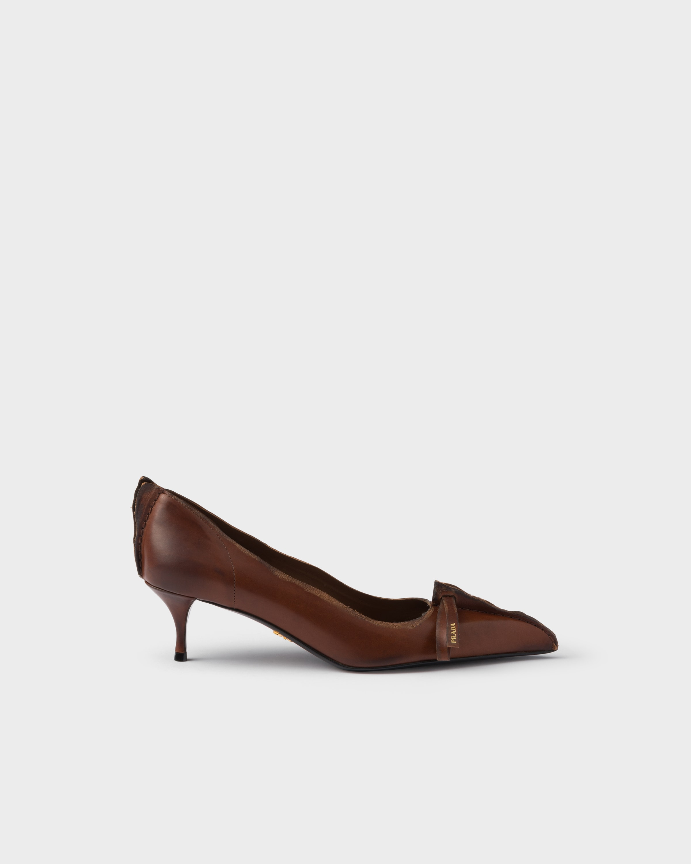 Antiqued leather pumps - 2