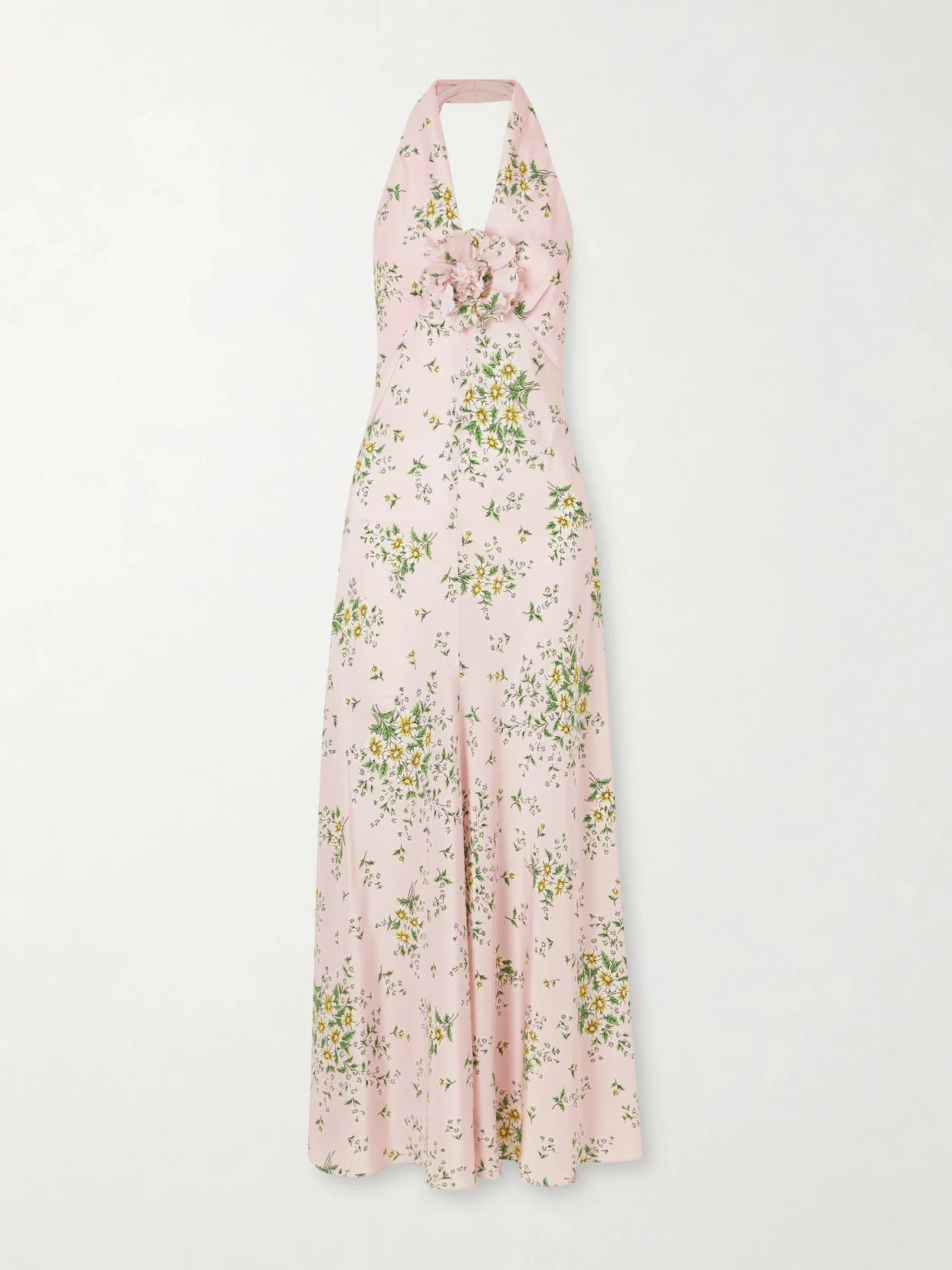 Floral-print Silk-crepe Midi Dress - 1