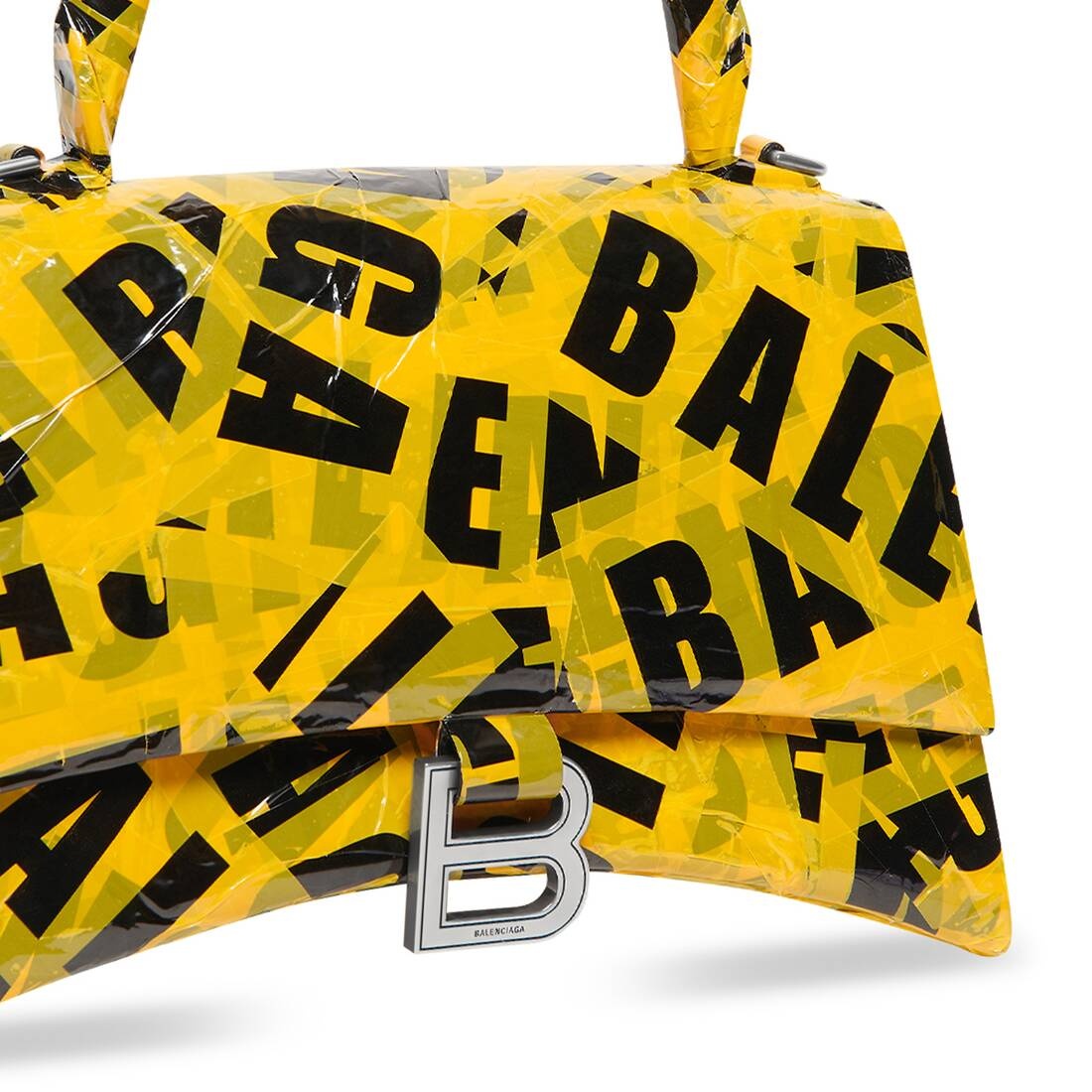 Women's Hourglass Small Handbag In Box With Tape in Yellow - 8