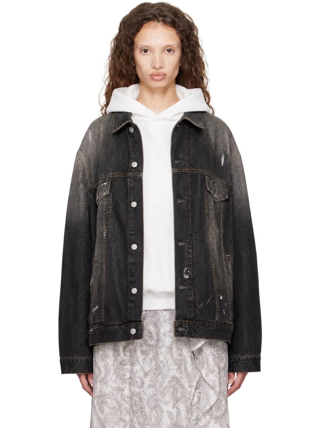 Black Robert Trafalgar Denim Jacket - 1