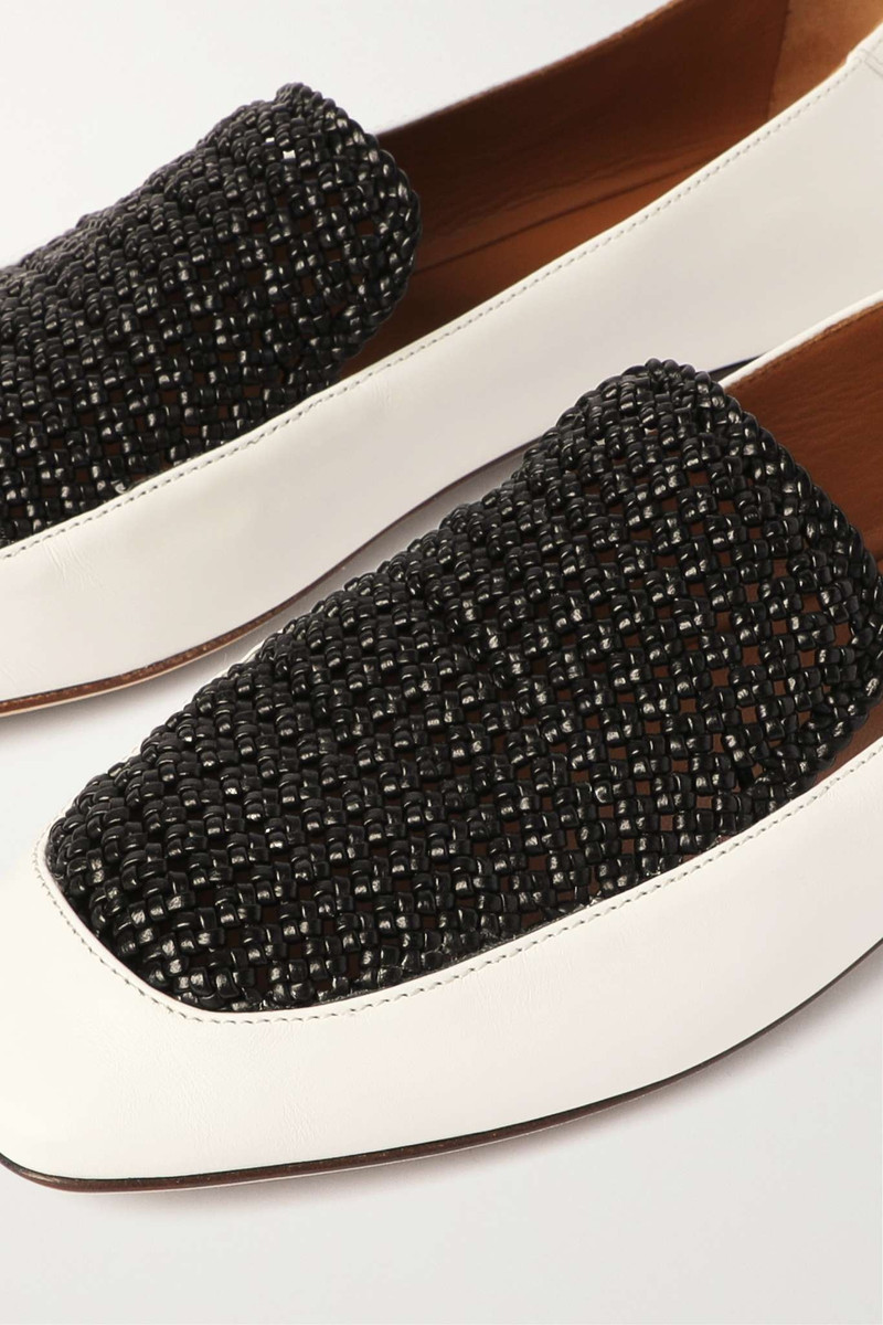 Olene two-tone leather loafers 4