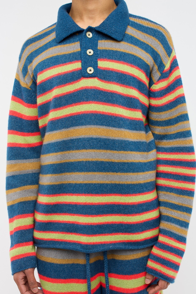 LEO STRIPE POLO LS 4