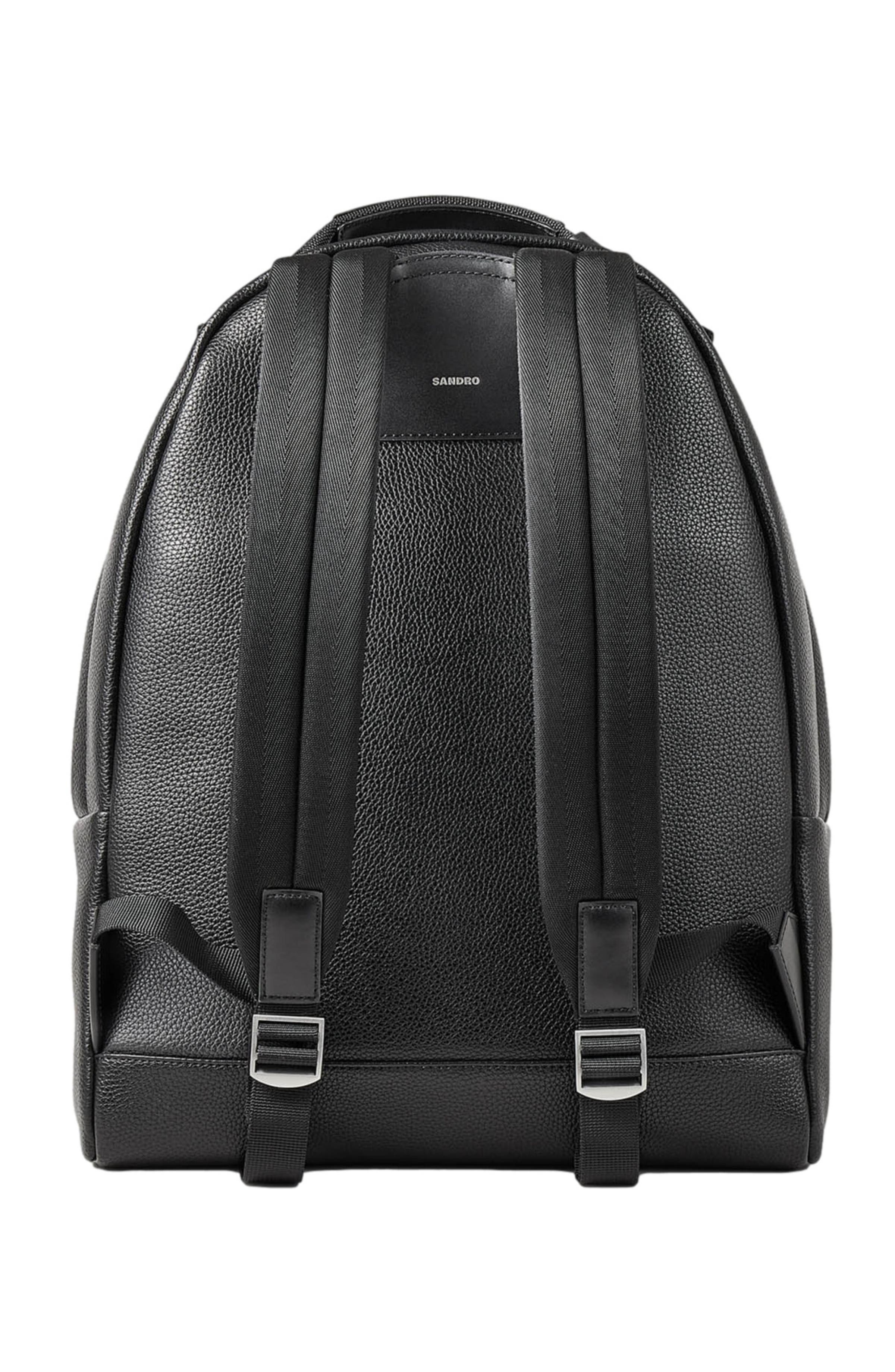 SANDRO Coated canvas backpack in Black at Nordstrom - 2