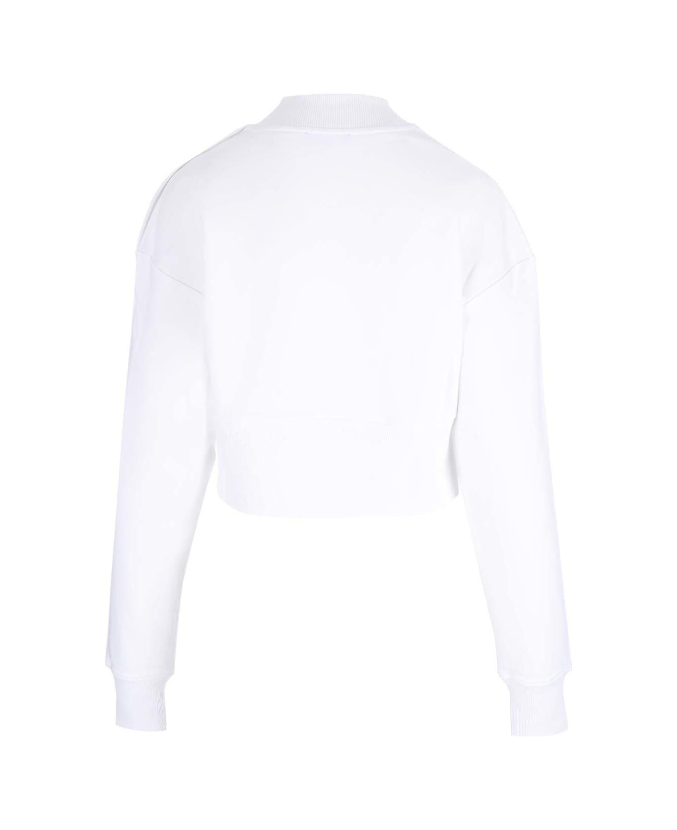 Cotton Crop Sweatshirt With Logo - 2