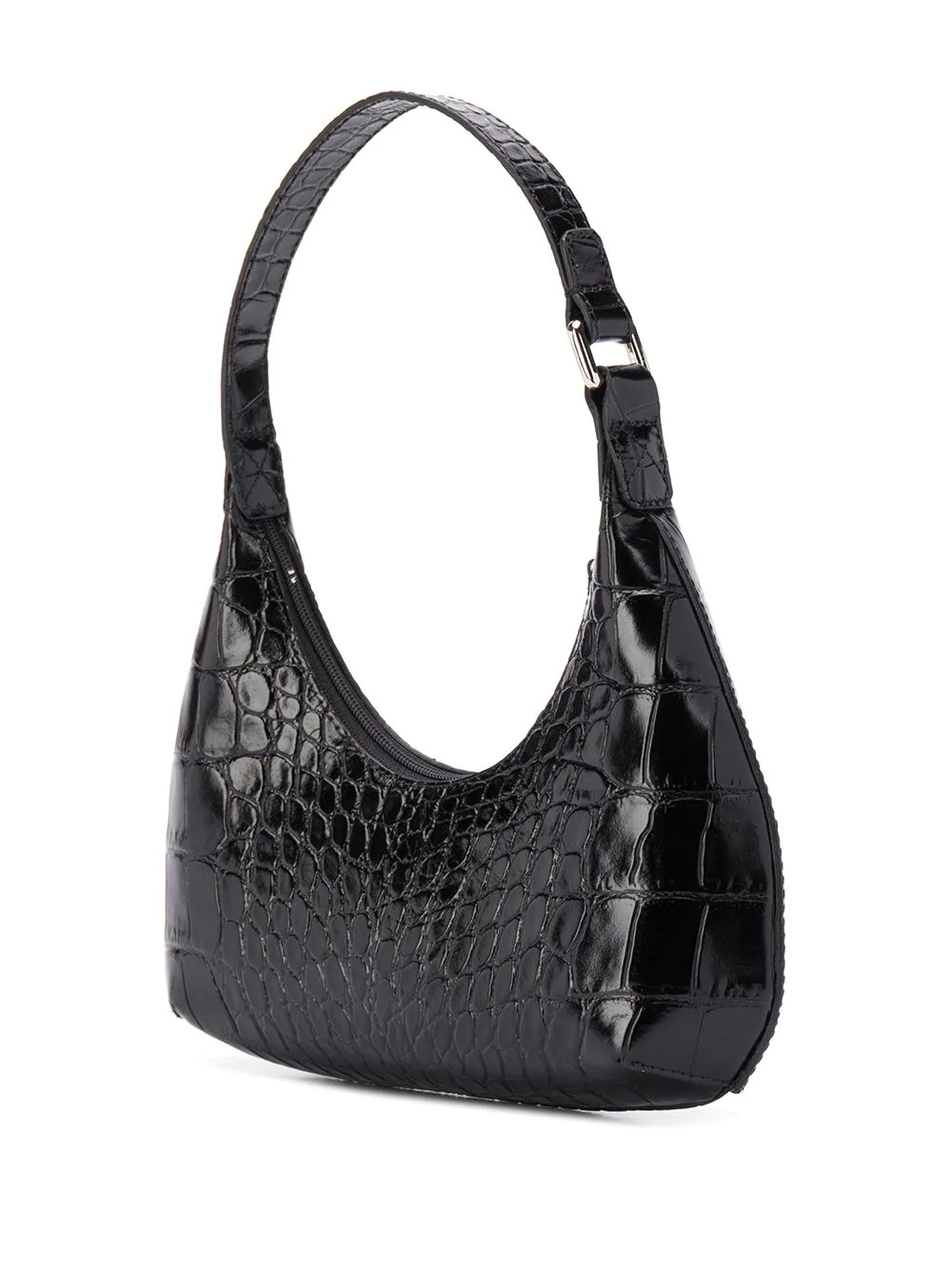 embossed croc effect shoulder bag - 3