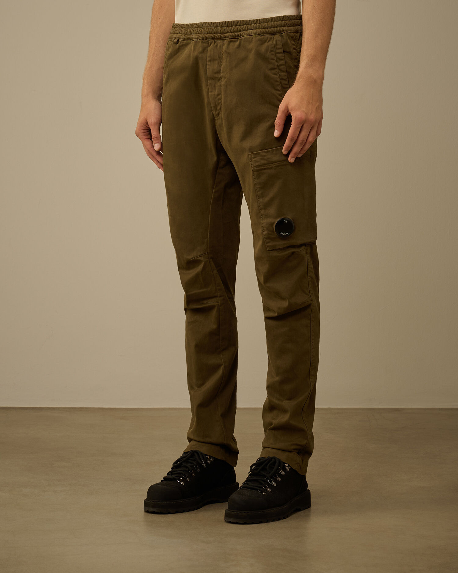 Stretch Sateen Regular Cargo Pants - 3