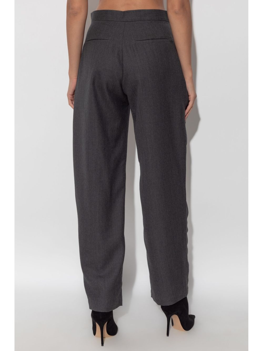 pleat-detail trousers - 4