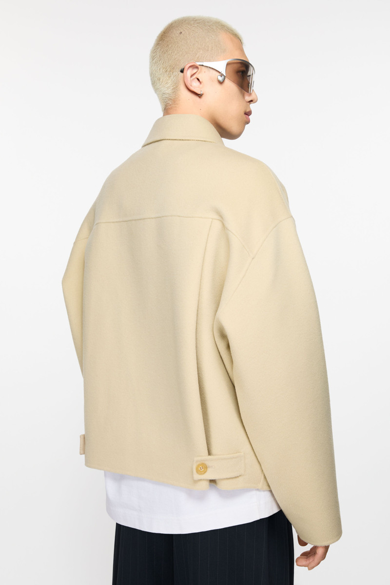 Wool zipper jacket - Oat beige 3