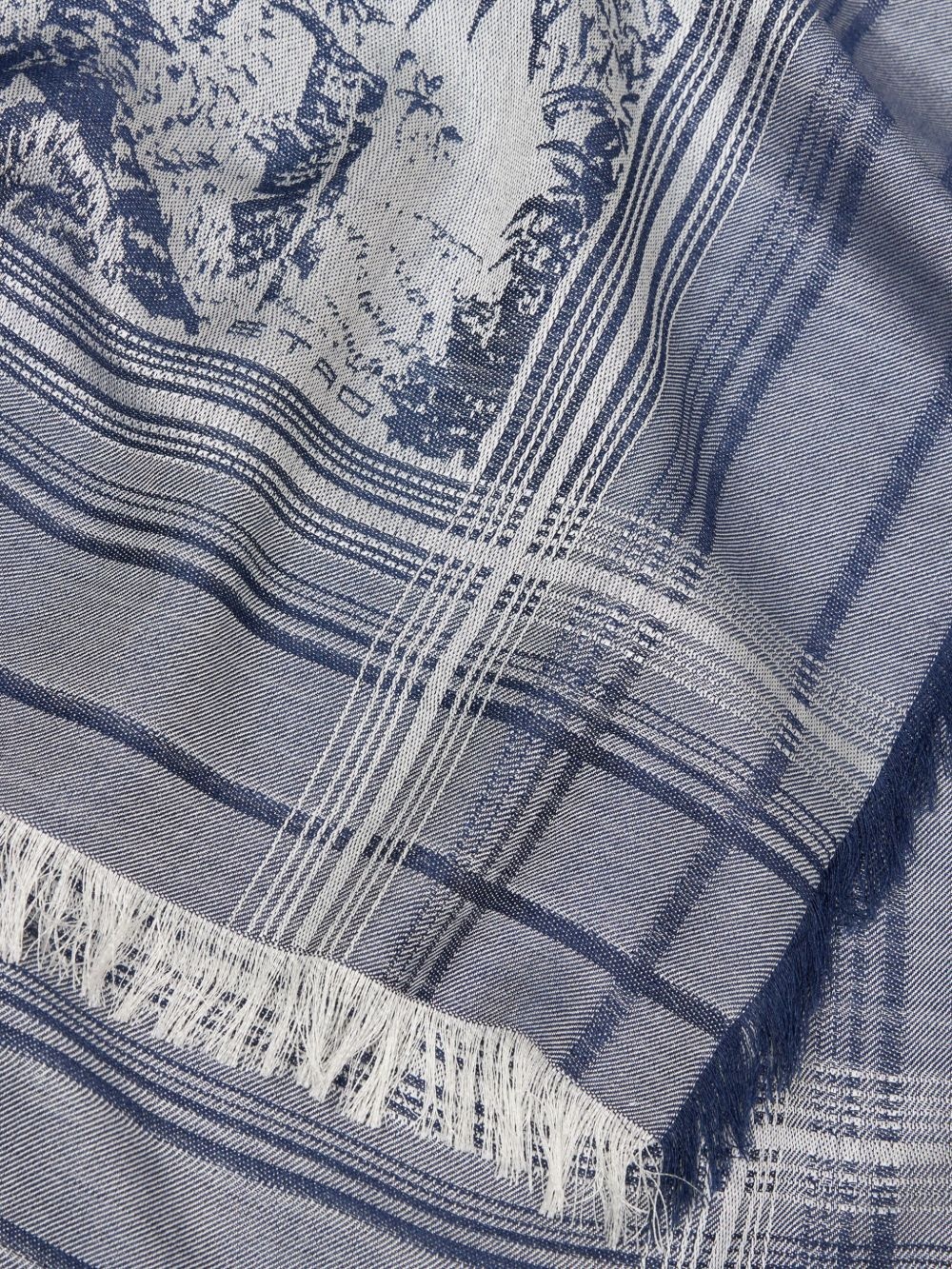 abstract-print scarf - 2