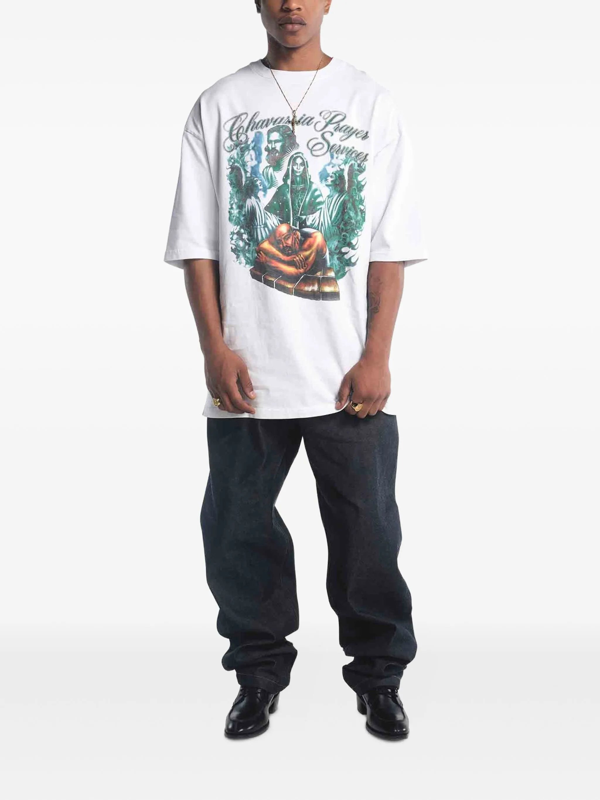 Willy Chavarria Printed Round-neck T-shirt - 2