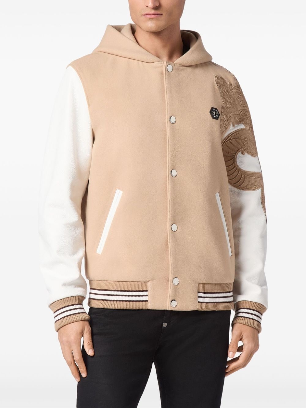 monogram bomber jacket - 3