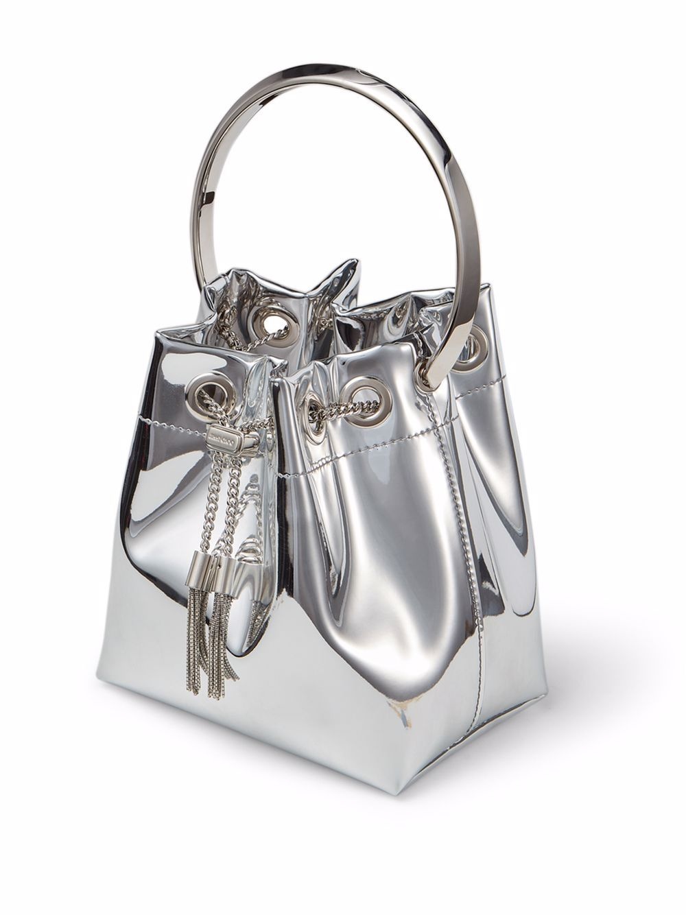 Bon Bon metallic-effect bucket bag - 4