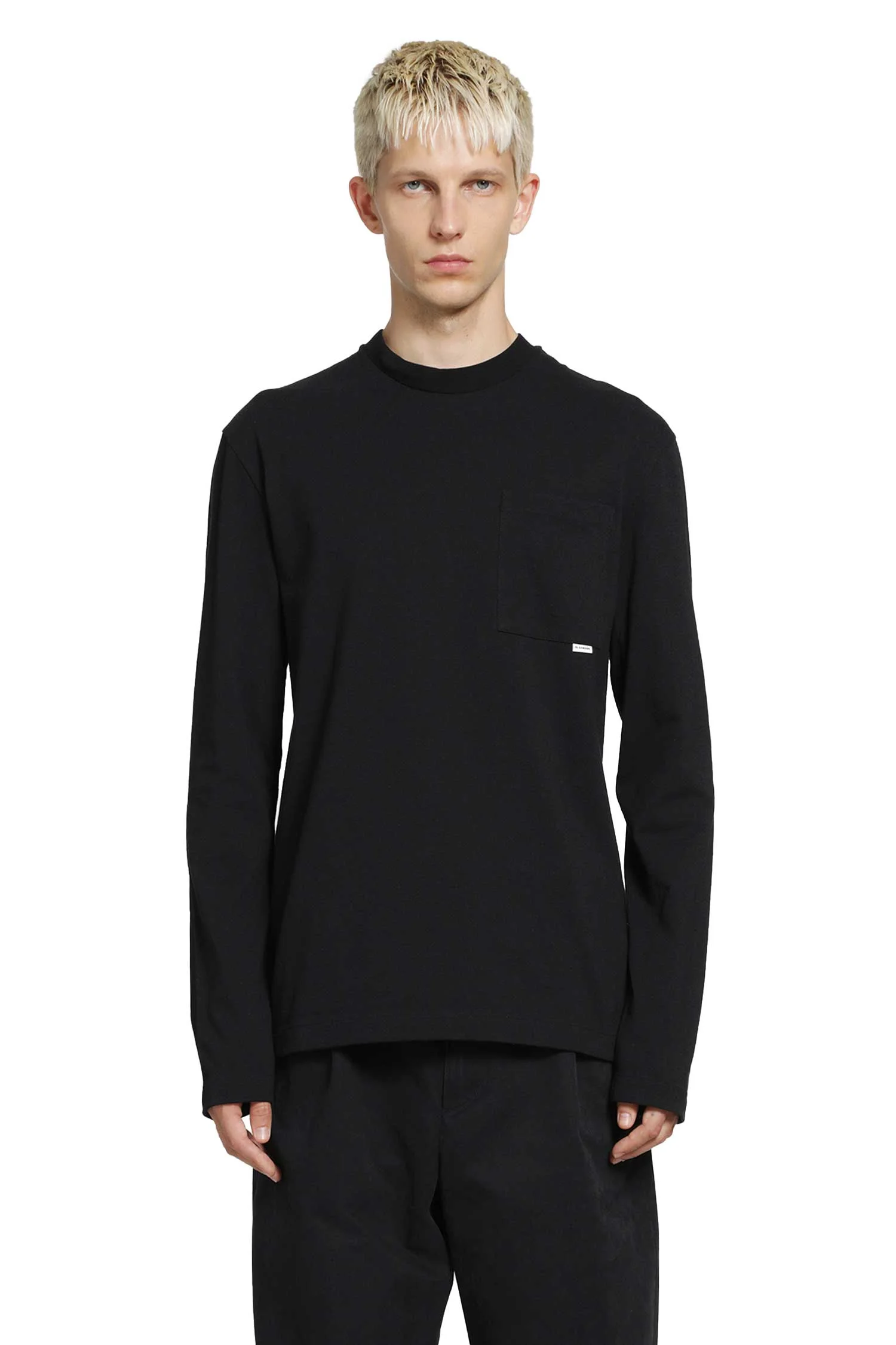 Chest Pocket Long Sleeve T-shirt - 1