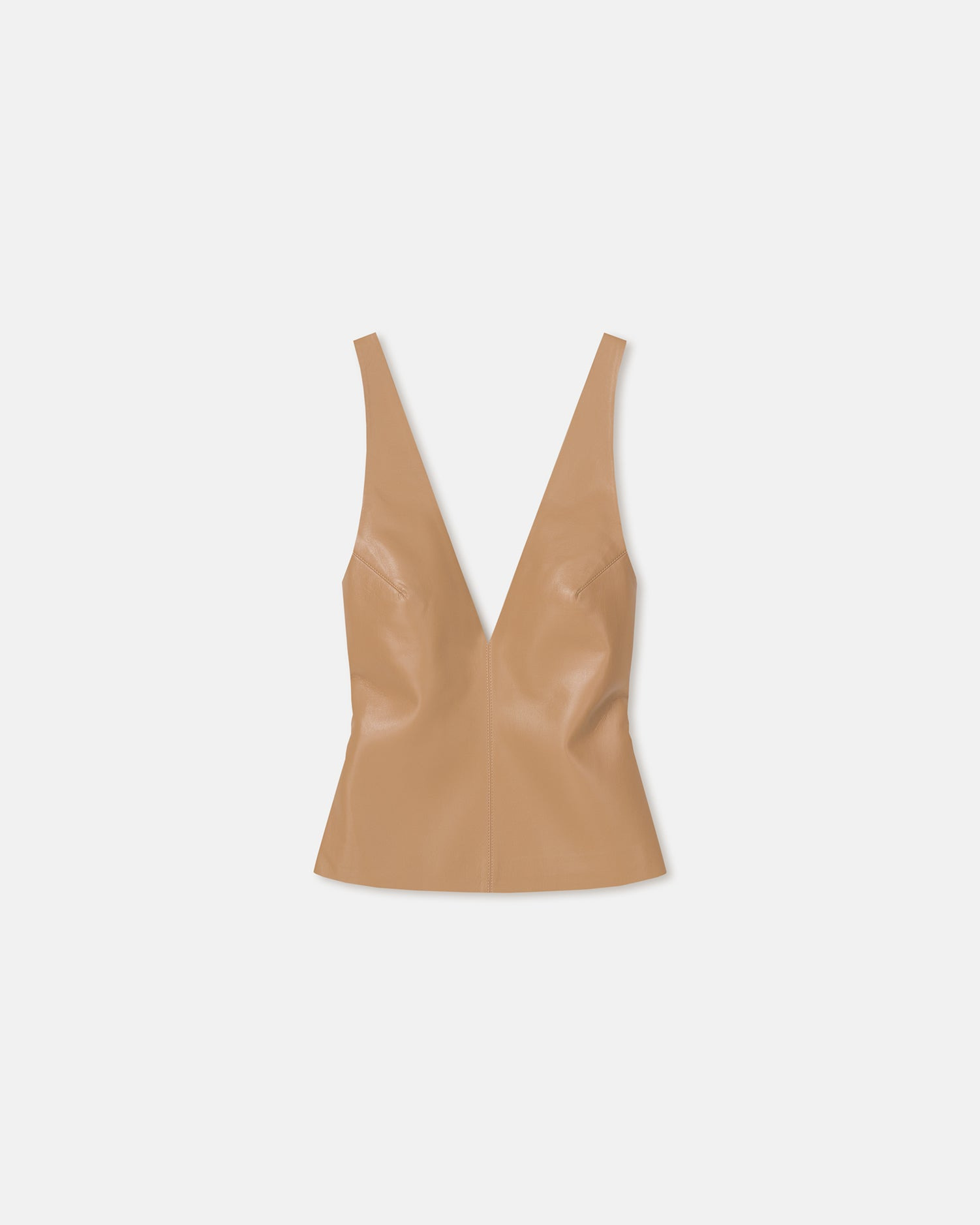 Wool Jersey and Okobor™ Alt-Leather Top - 5