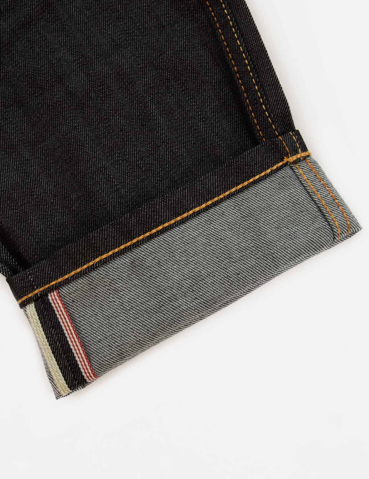 BROCADE INSERTED DAICOCK AND KAMON RELAX FIT JEANS - 11