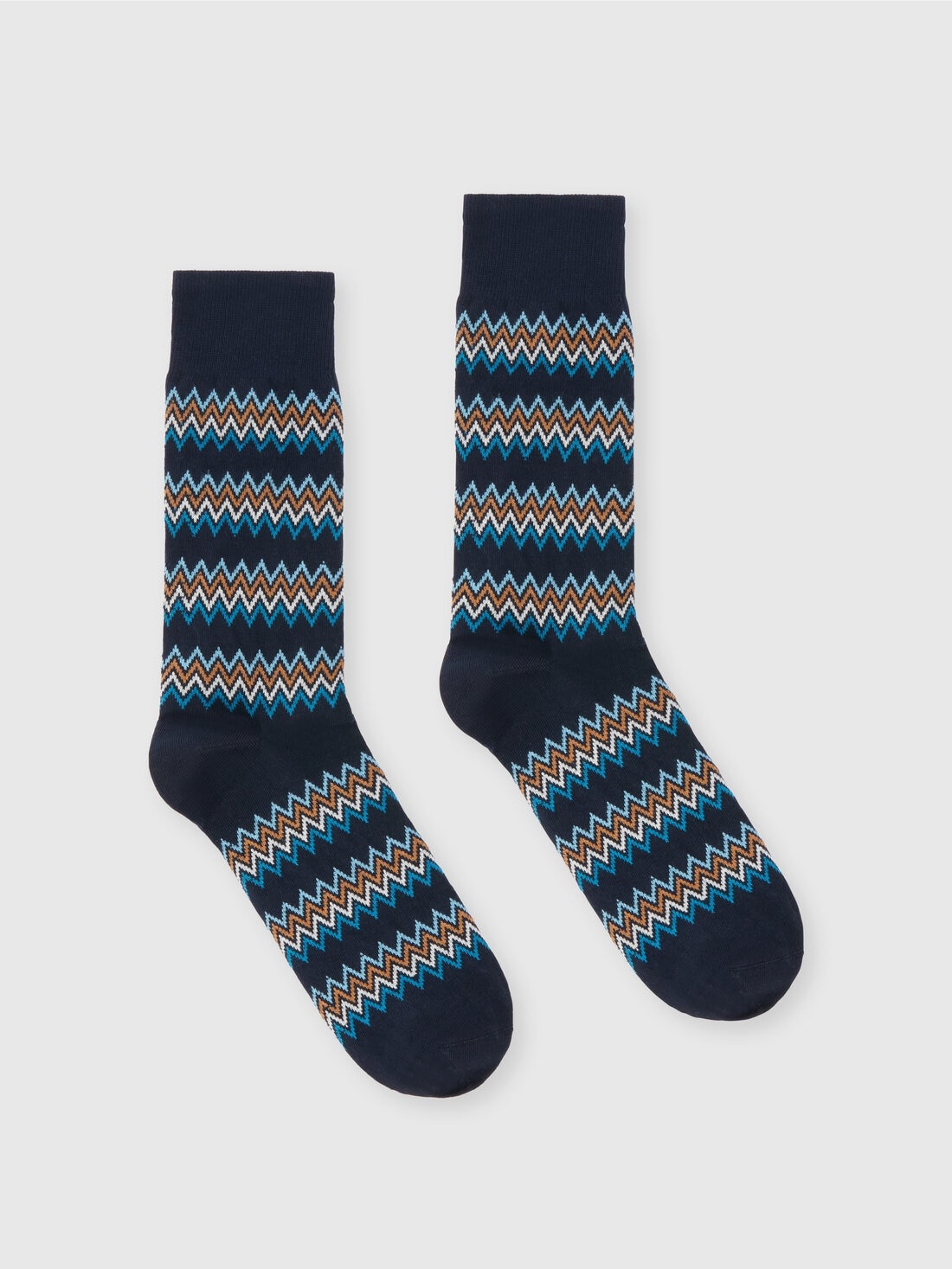 Cotton jacquard blend socks - 1