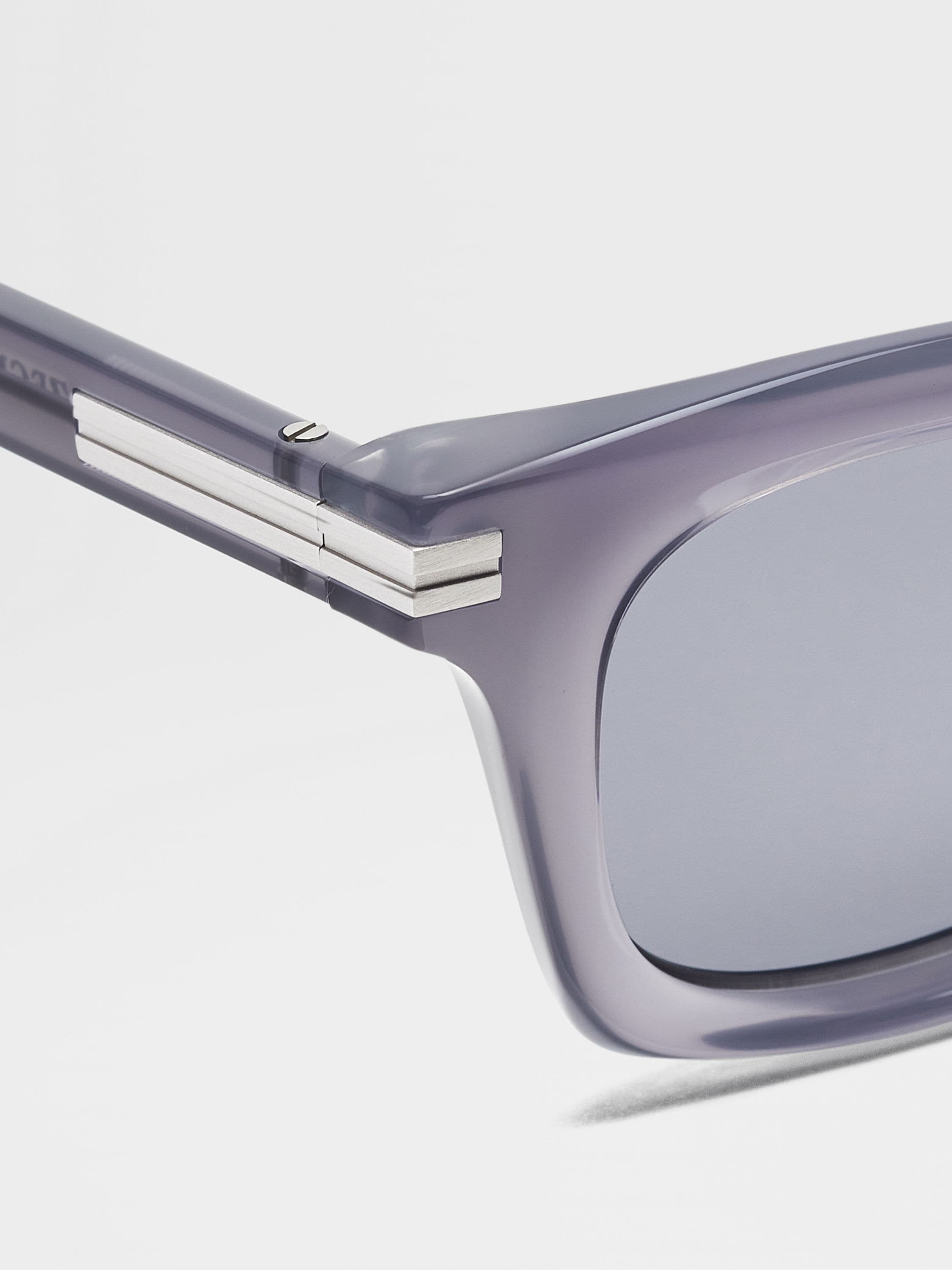 GREY ACETATE SUNGLASSES - 2
