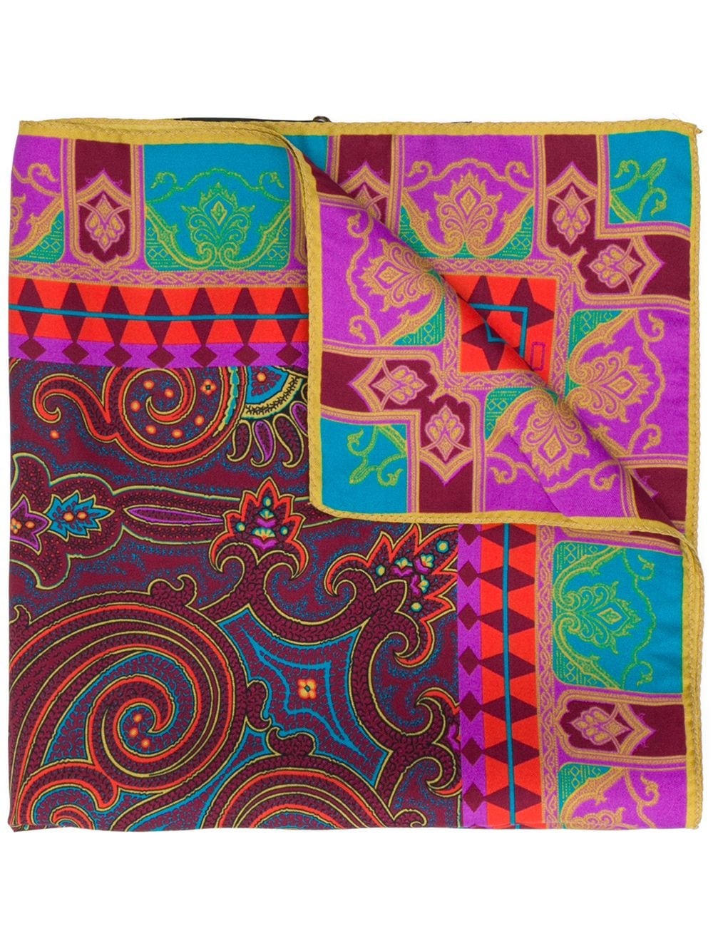 paisley print scarf - 1