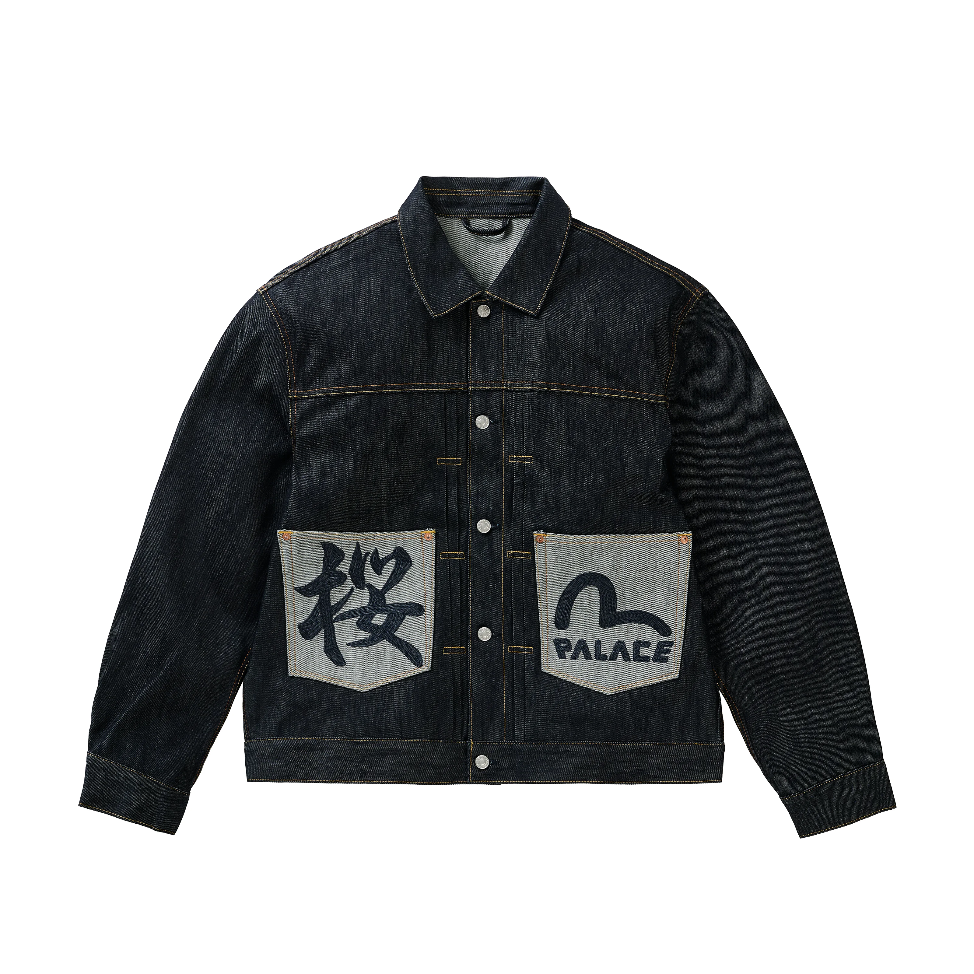 PALACE EVISU TYPE 2 DENIM JACKET INDIGO - 1