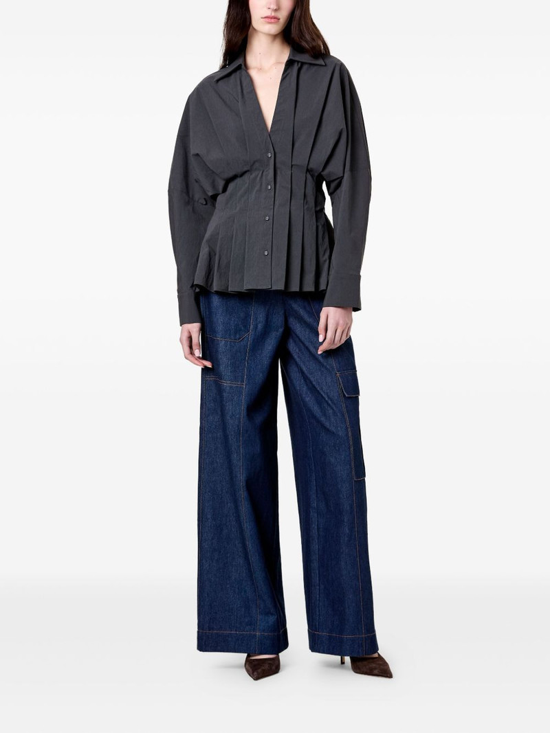 NICHOLAS Reggie pleated shirt outlook