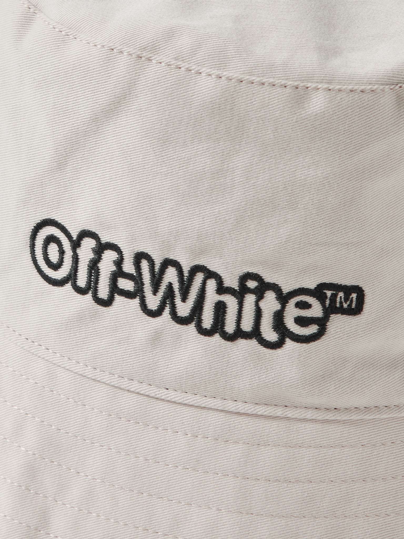 Logo-Embroidered Cotton-Twill Bucket Hat - 3