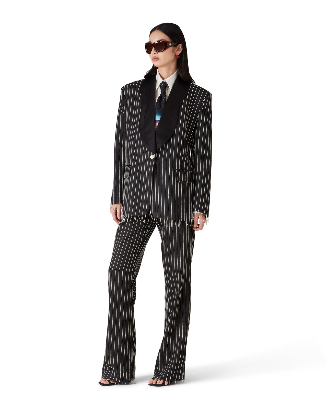 Crystal Embellished Tailored Trousers | Casablanca Paris - 2