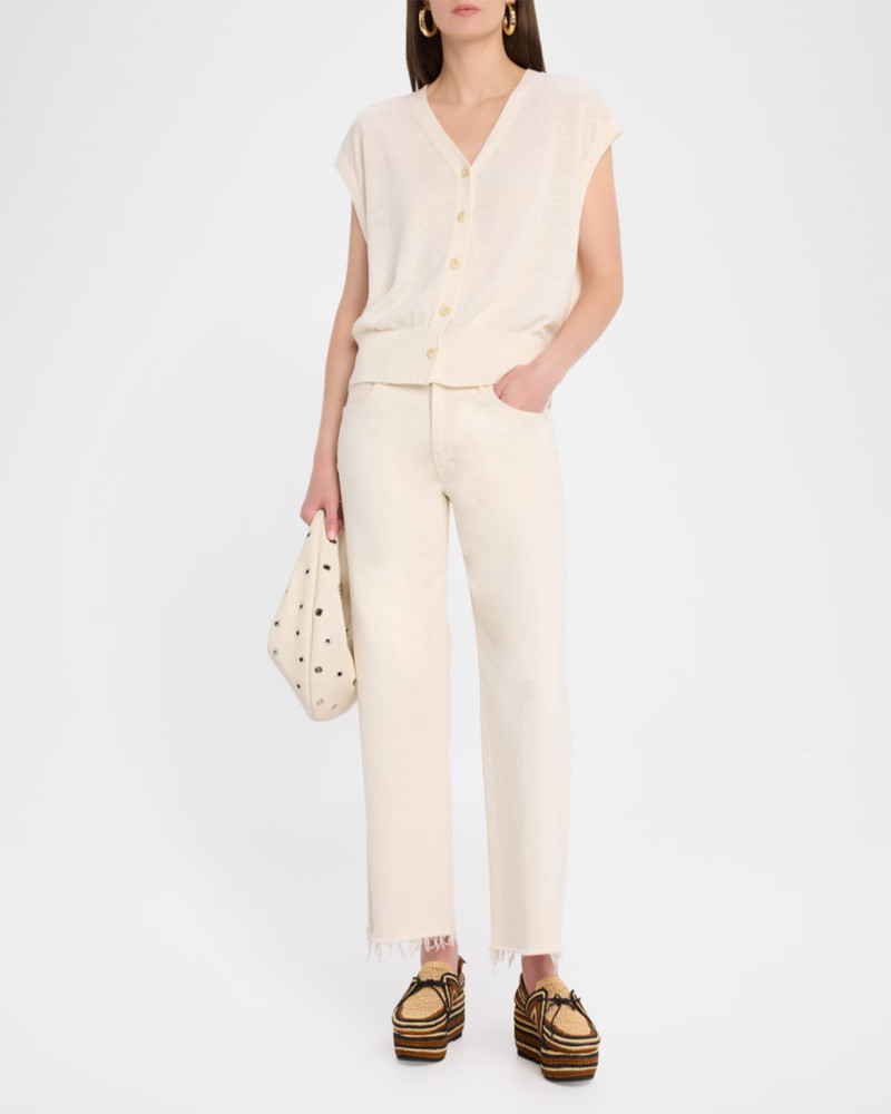 APIECE APART Organic Linen-Cotton Knit Vest outlook