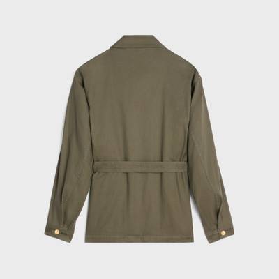 CELINE "saharienne" jacket in lightweight twill outlook