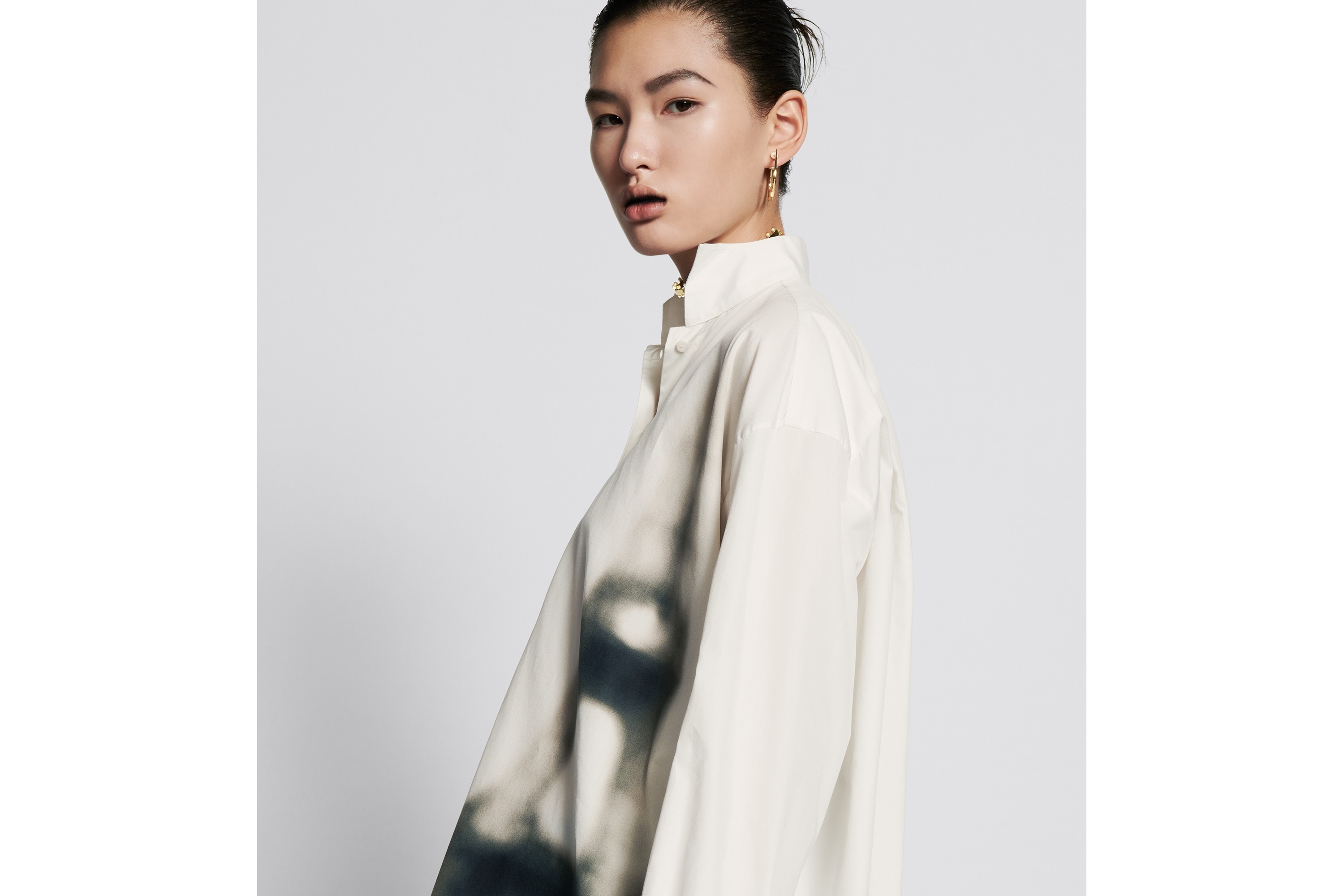 Blouse with Wing Collar - 4
