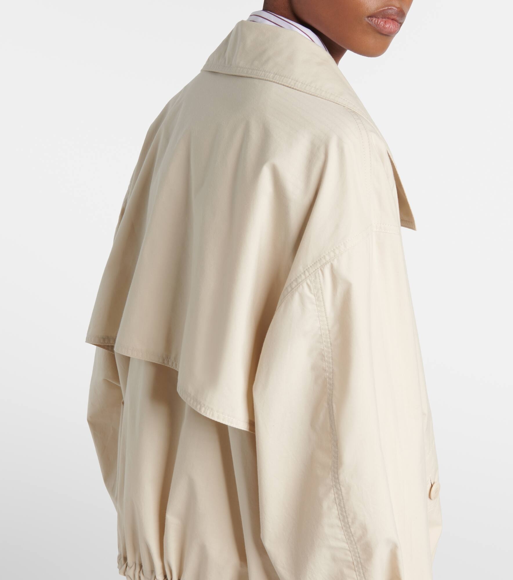 Technical cropped trench coat - 6