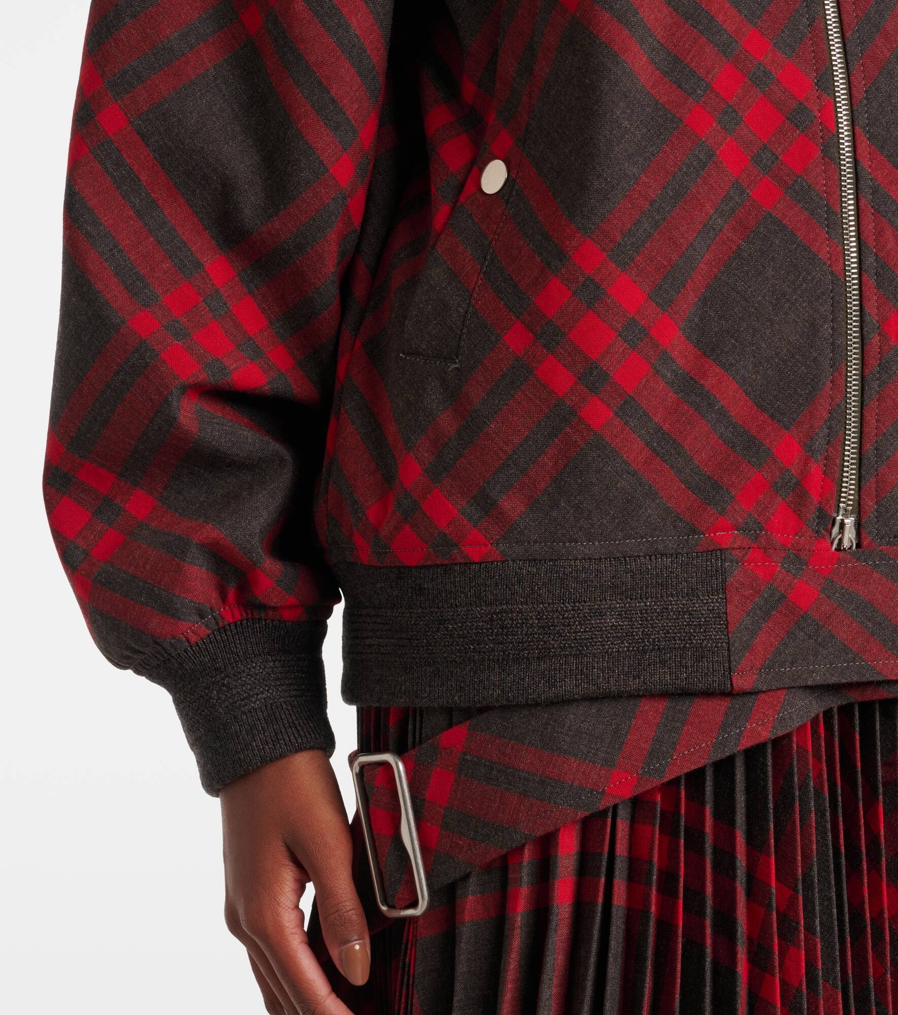 Burberry Check bomber jacket - 5