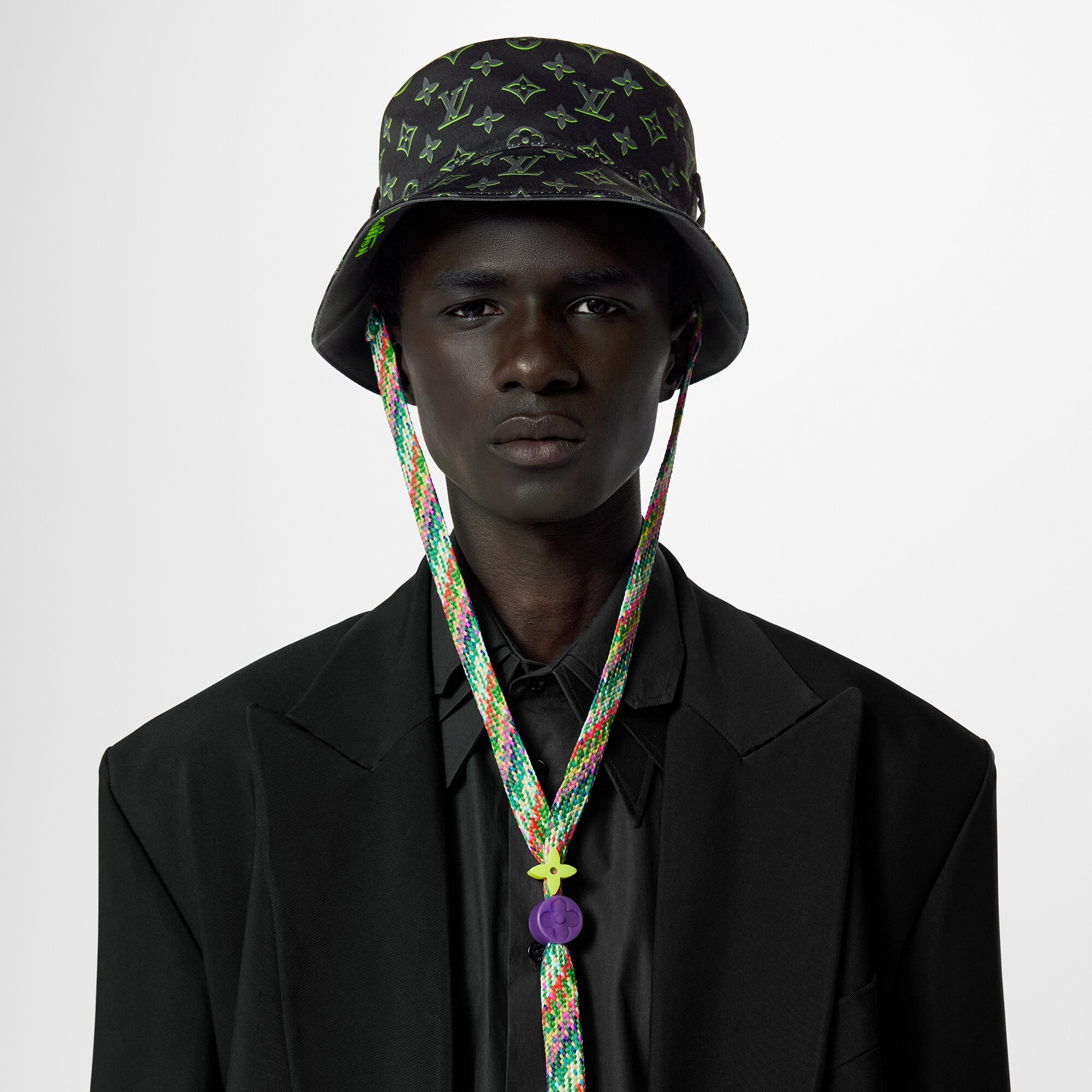 LV Play MNG Spotlight Reversible Bucket Hat - 2