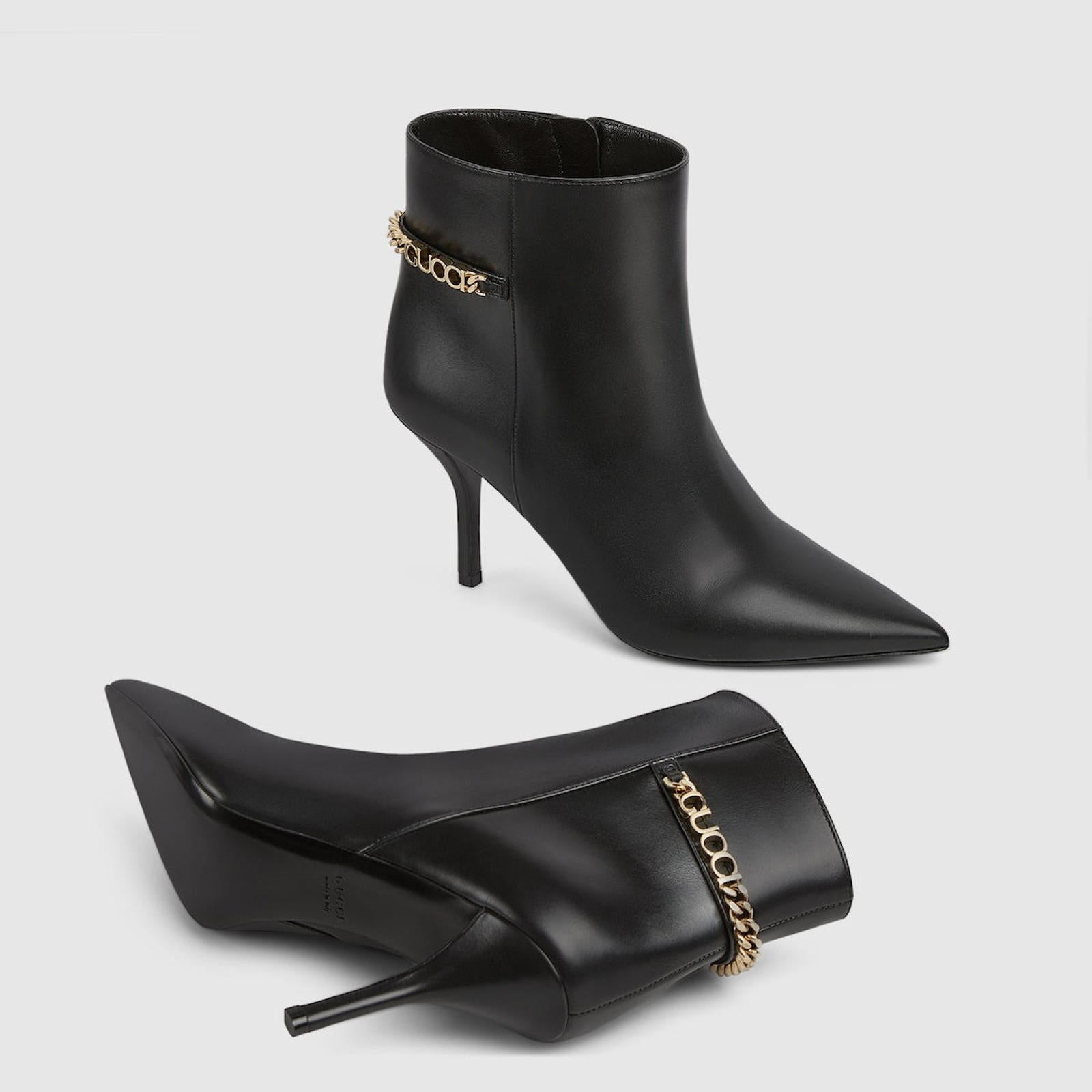 Gucci Signoria Chain Ankle Boots - 4