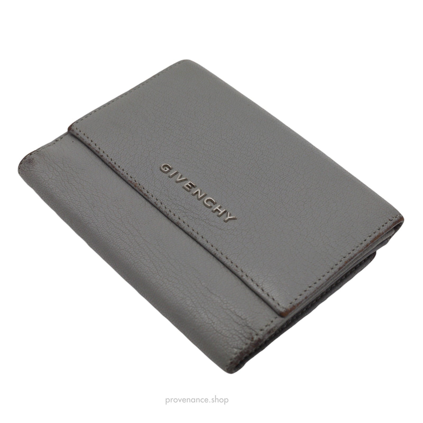 Givenchy Trifold Wallet - Grey Tumbled Leather - 3