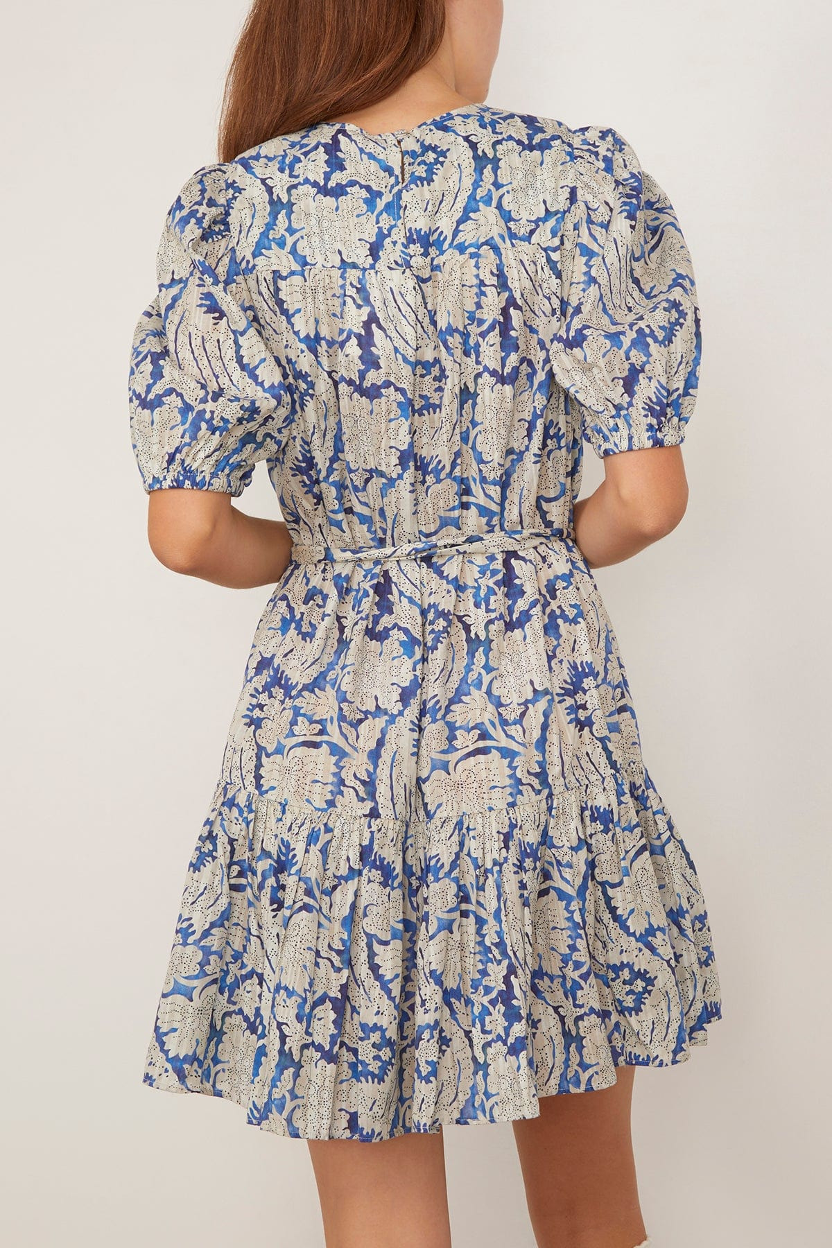 Rosalie Short Sleeve Mini Dress in Ciel - 4