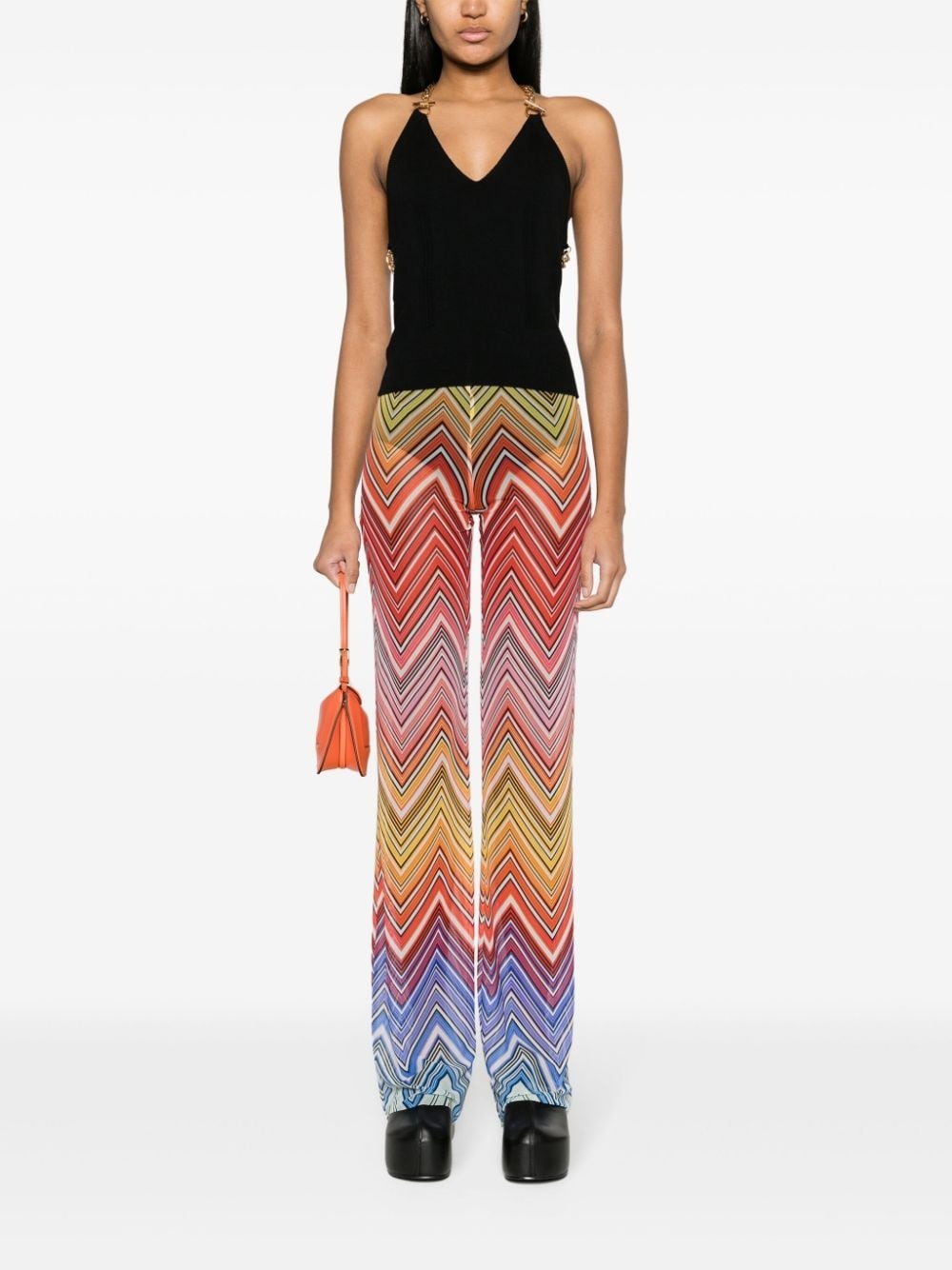 chain-link virgin wool top - 2