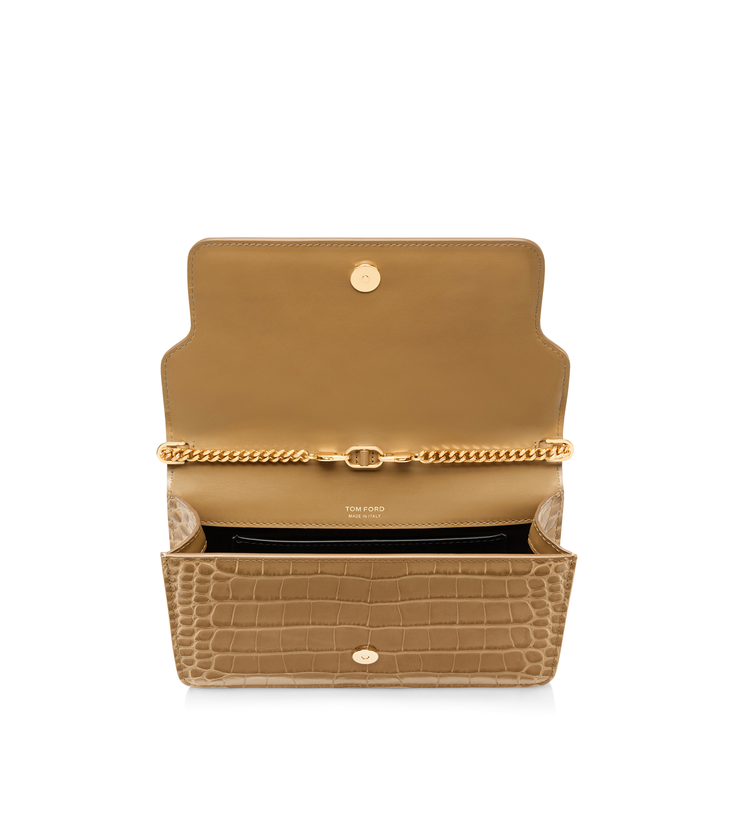 STAMPED CROCODILE LEATHER WHITNEY SMALL SHOULDER BAG - 4