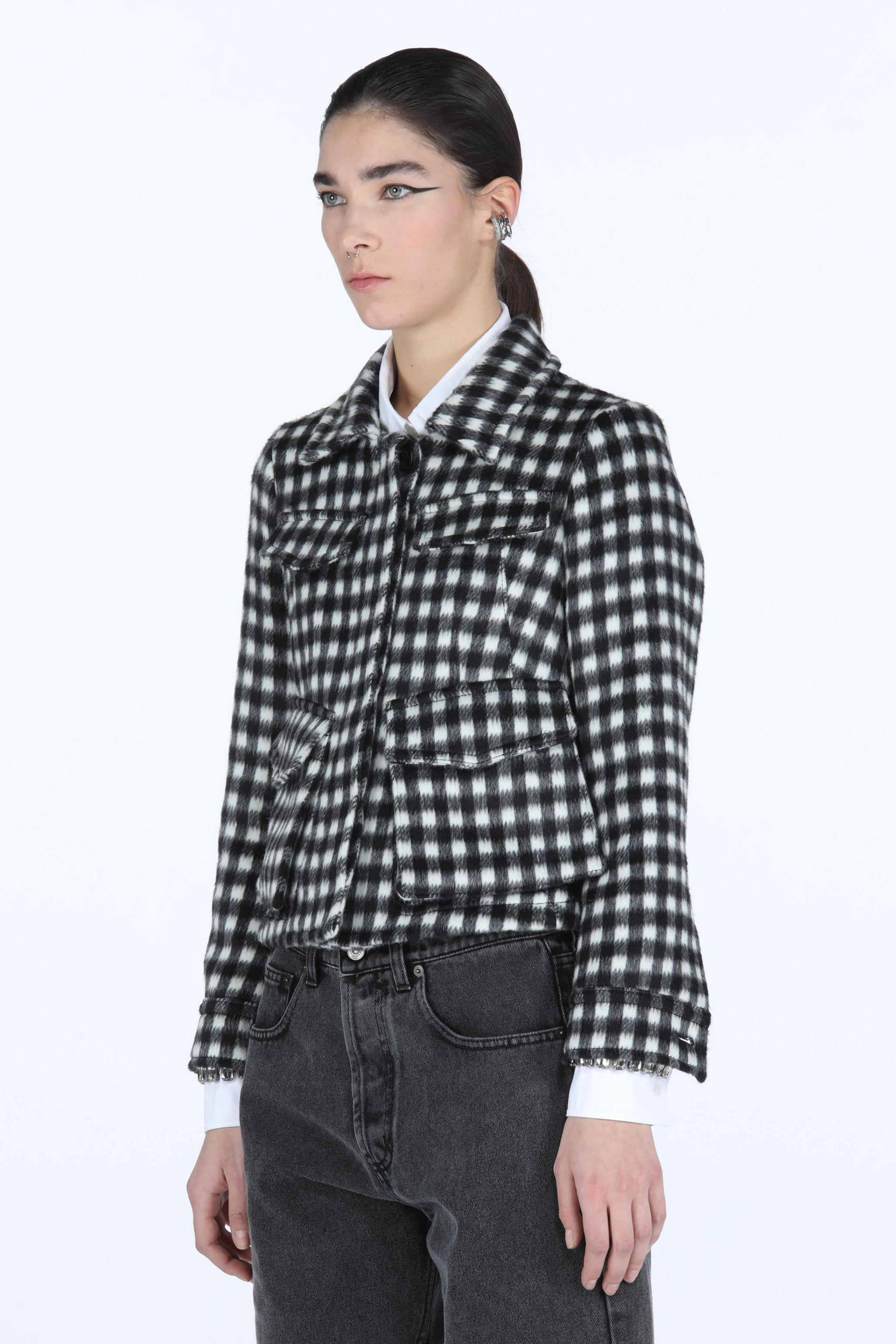 CHECKED JACKET - 5