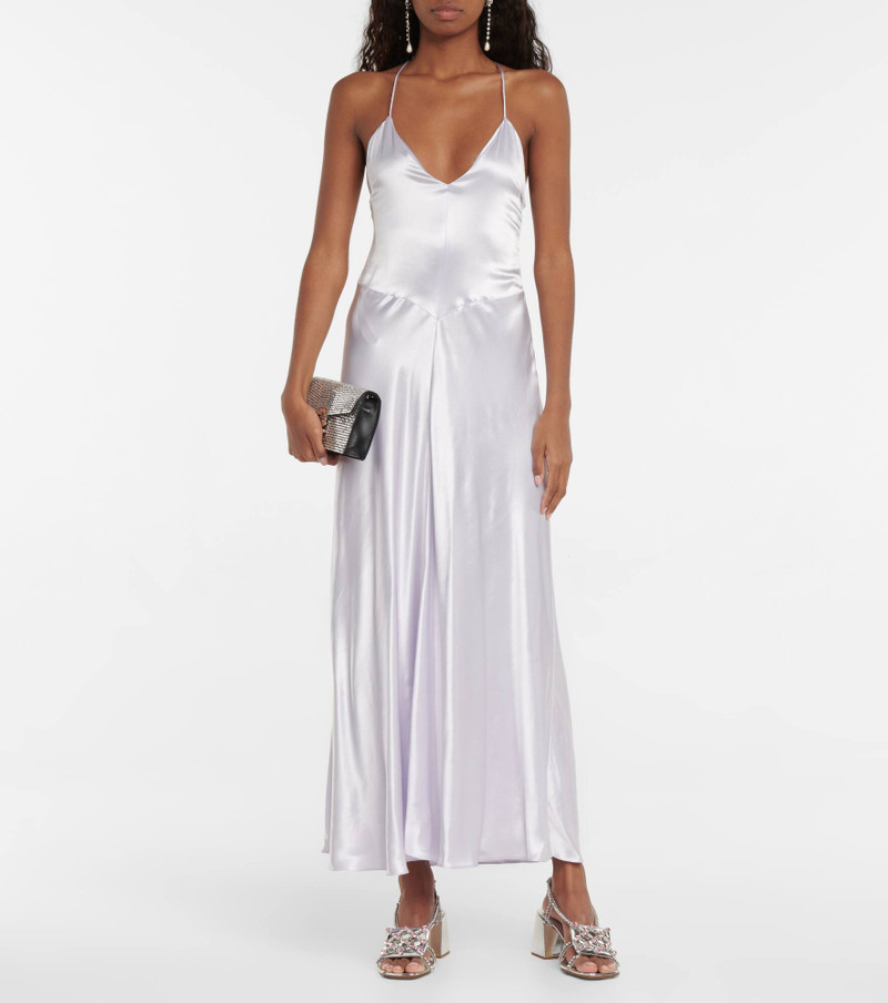 Miu Miu Satin slip midi dress outlook