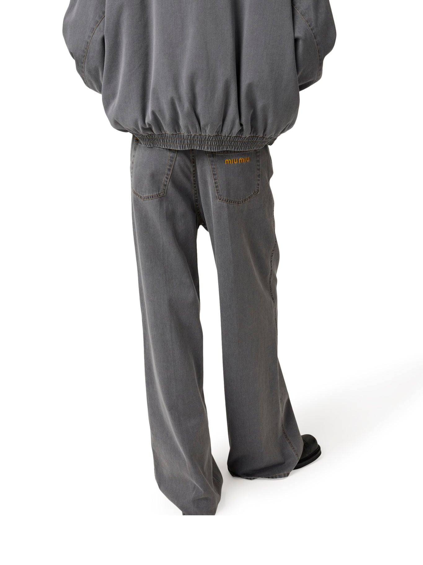 CHAMBRAY DENIM TROUSERS - 3