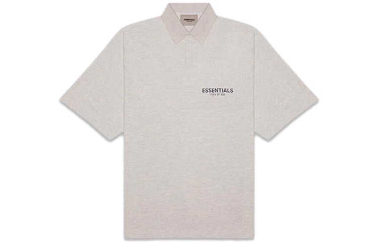 Fear of God Essentials FW20 Polo Shirt 'Heather Oatmeal' 0125250500231260 - 2