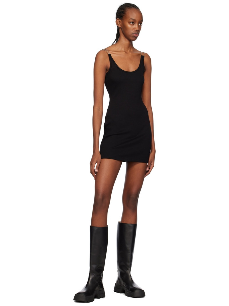 Dion Lee SSENSE Exclusive Black Double Wire Minidress outlook