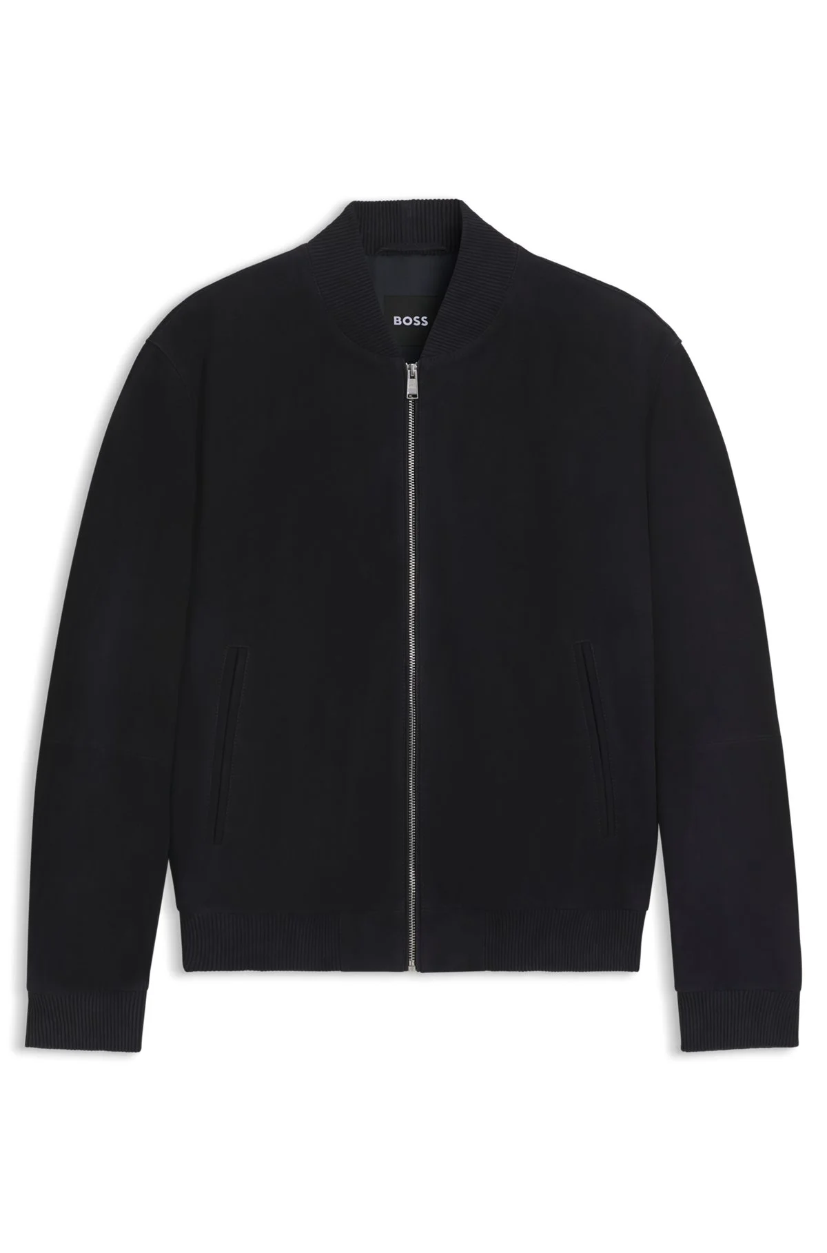 REGULAR-FIT BIKER JACKET IN METIS SUEDE - 1