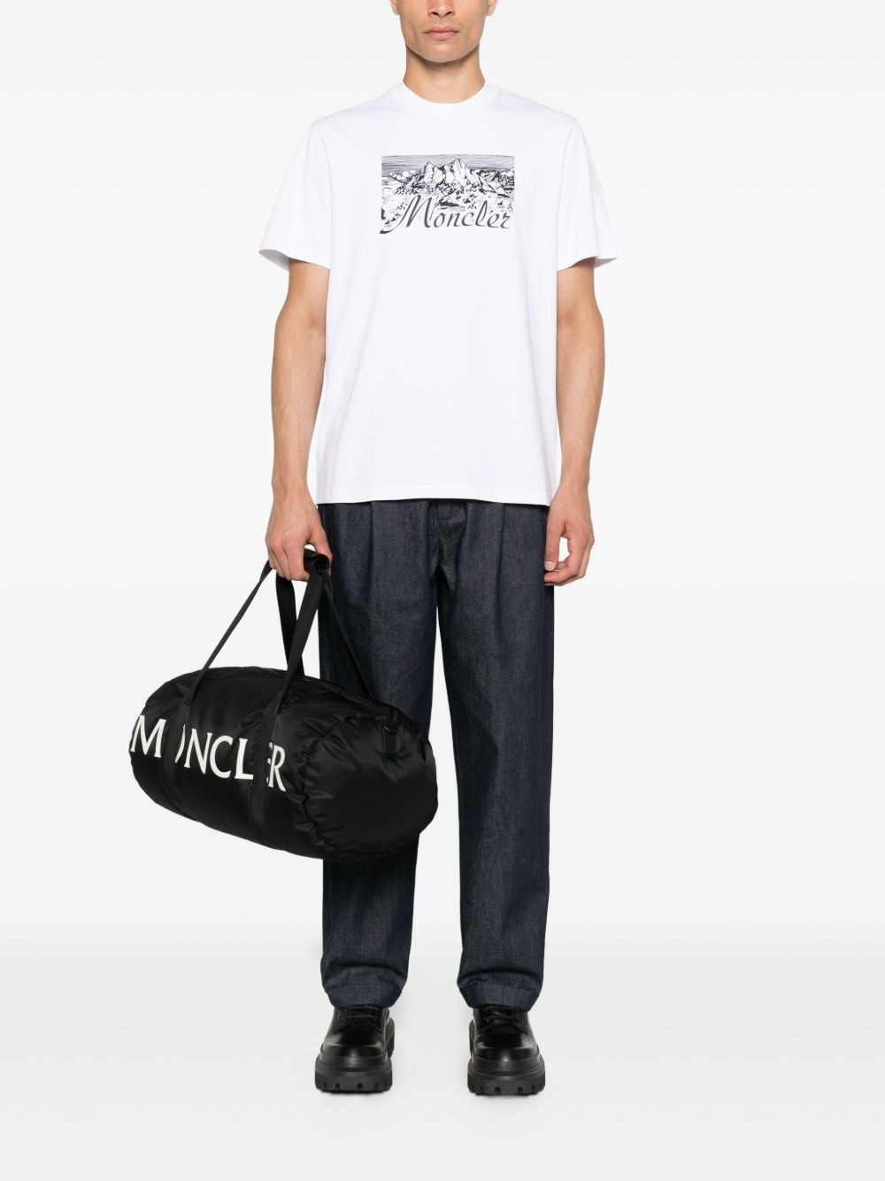 mountain-print T-shirt - 2
